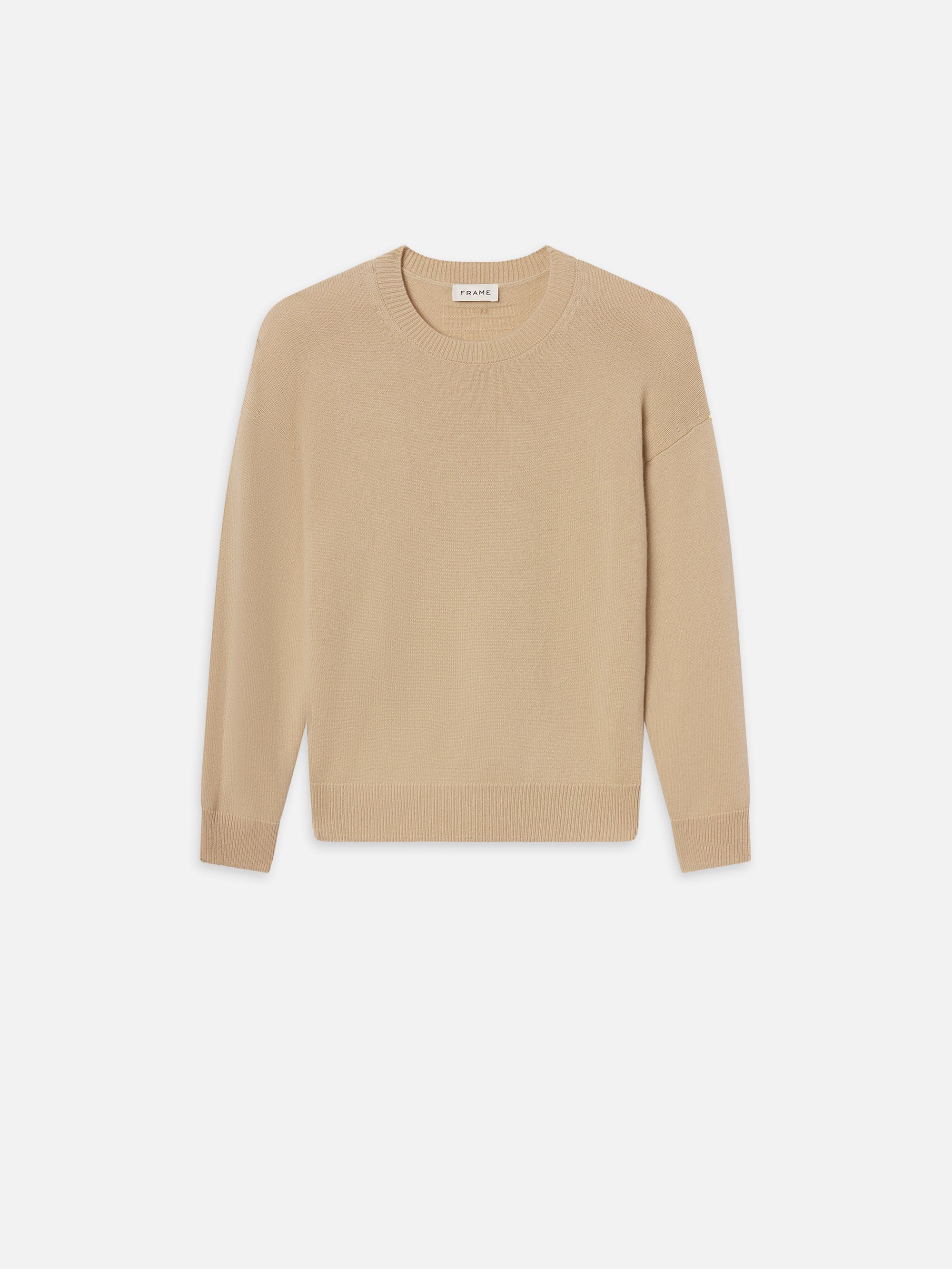 Lightweight Cashmere Crewneck Sweater - Soft & Breathable Summer Beige Pullover for Women | Perfect for Office Wear & Casual Outings