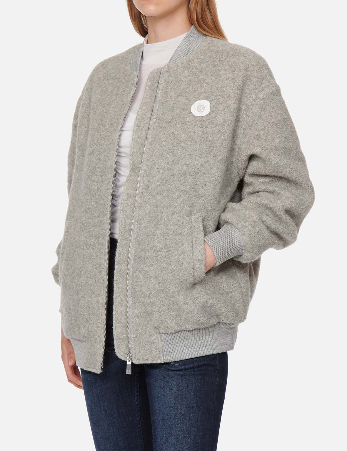 Warm Fur Seagull Insert Padded Sherpa Bomber Jacket for Men & Women - Cozy Winter Outerwear for Casual Wear & Outdoor Activities