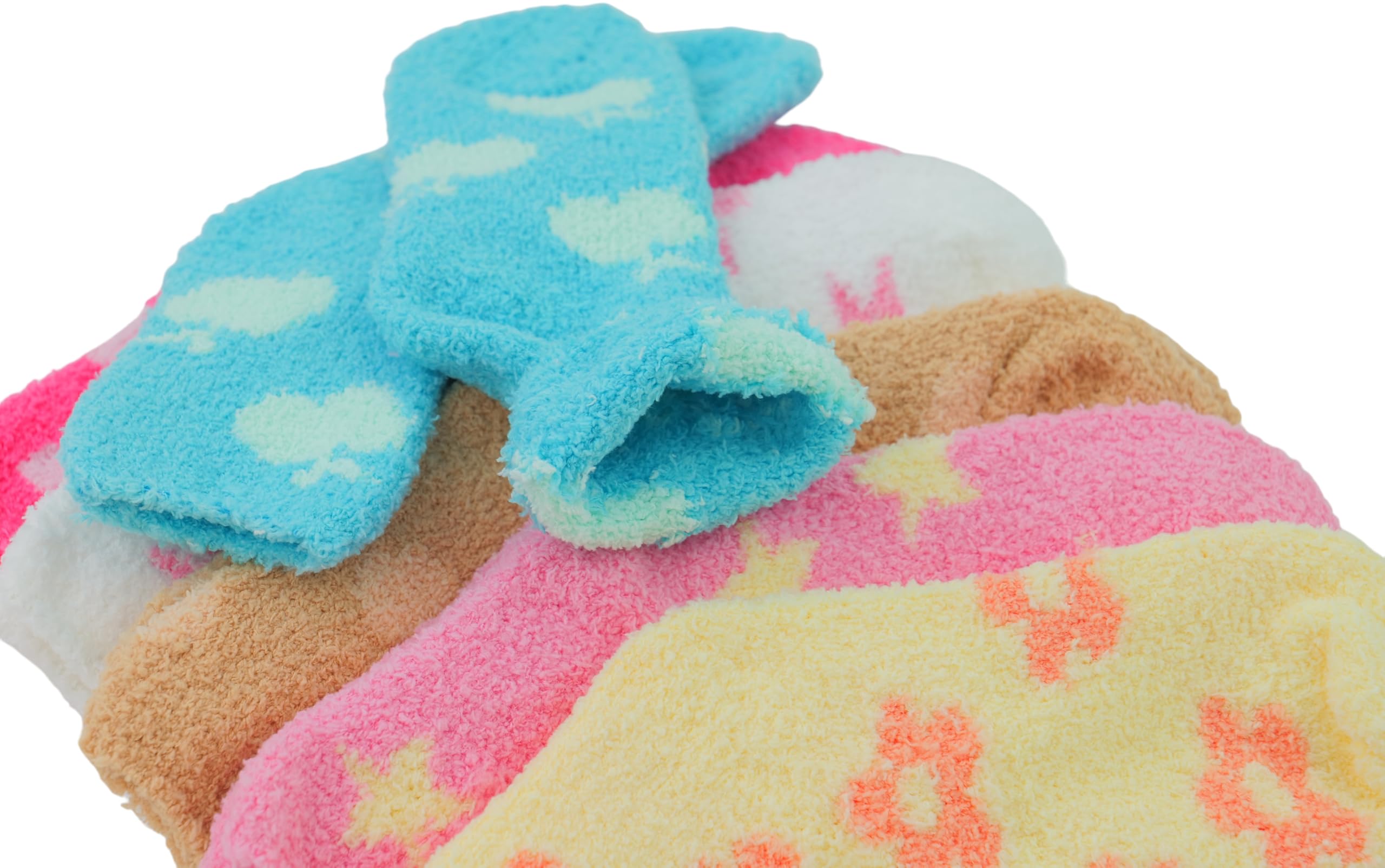 ToBeInStyle Women's Winter Socks Pack of 6 - Assorted Cozy Knit Socks for Women - Perfect for Cold Weather, Snow Boots & Indoor Comfort