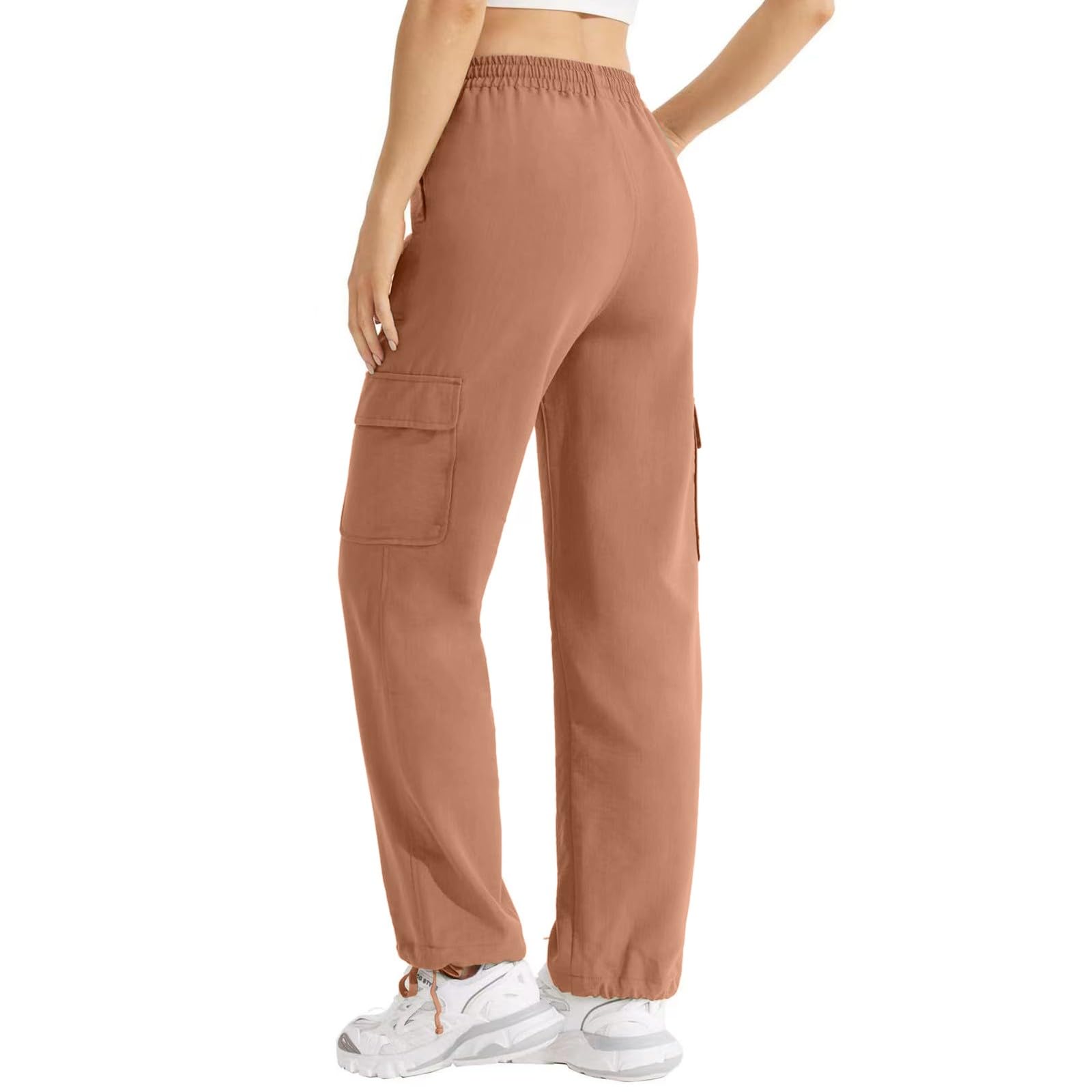 Women's Cargo Pants - High Waisted Straight Leg Business Casual Trousers | Lightweight Work Joggers for Streetwear, Hiking & Outdoor Activities | Office to Adventure Versatile Pants