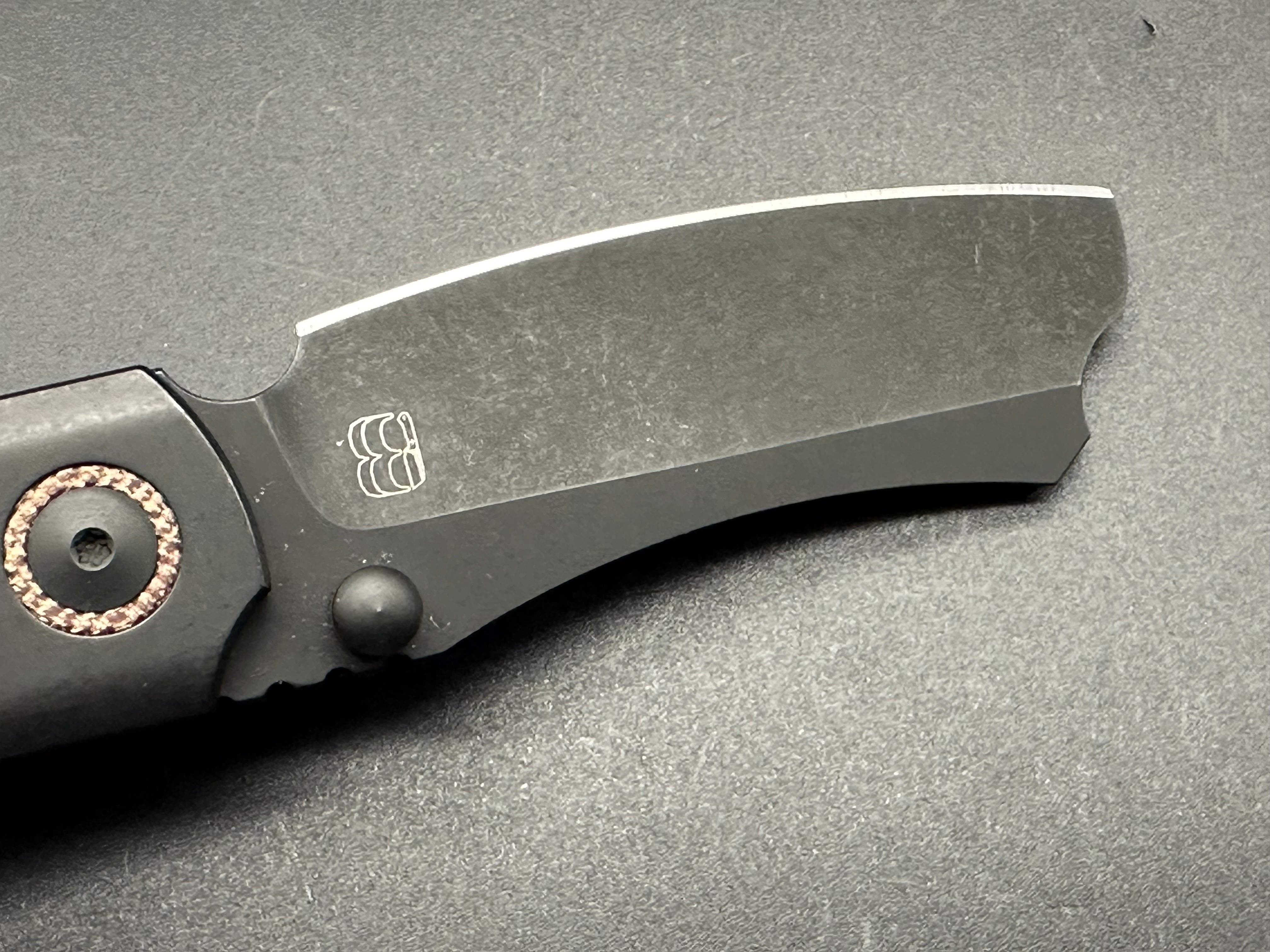 Berg Blades Mini Barber Titanium Folding Knife - Brown Micarta Scales & M390 Steel Blade for EDC, Outdoor Adventures, and Everyday Carry