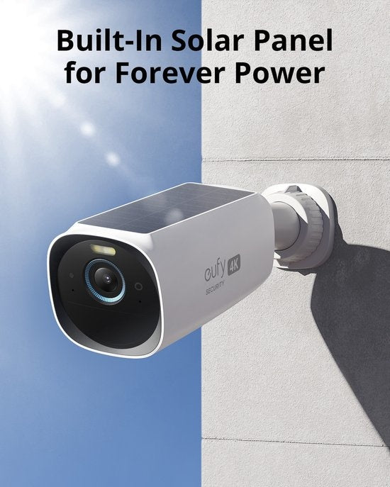 EufyCam 3 Add-On Security Camera - Wireless Outdoor Home Surveillance, 2K HD Resolution, Night Vision, Weatherproof - Perfect for Backyard, Garage & Front Door Monitoring