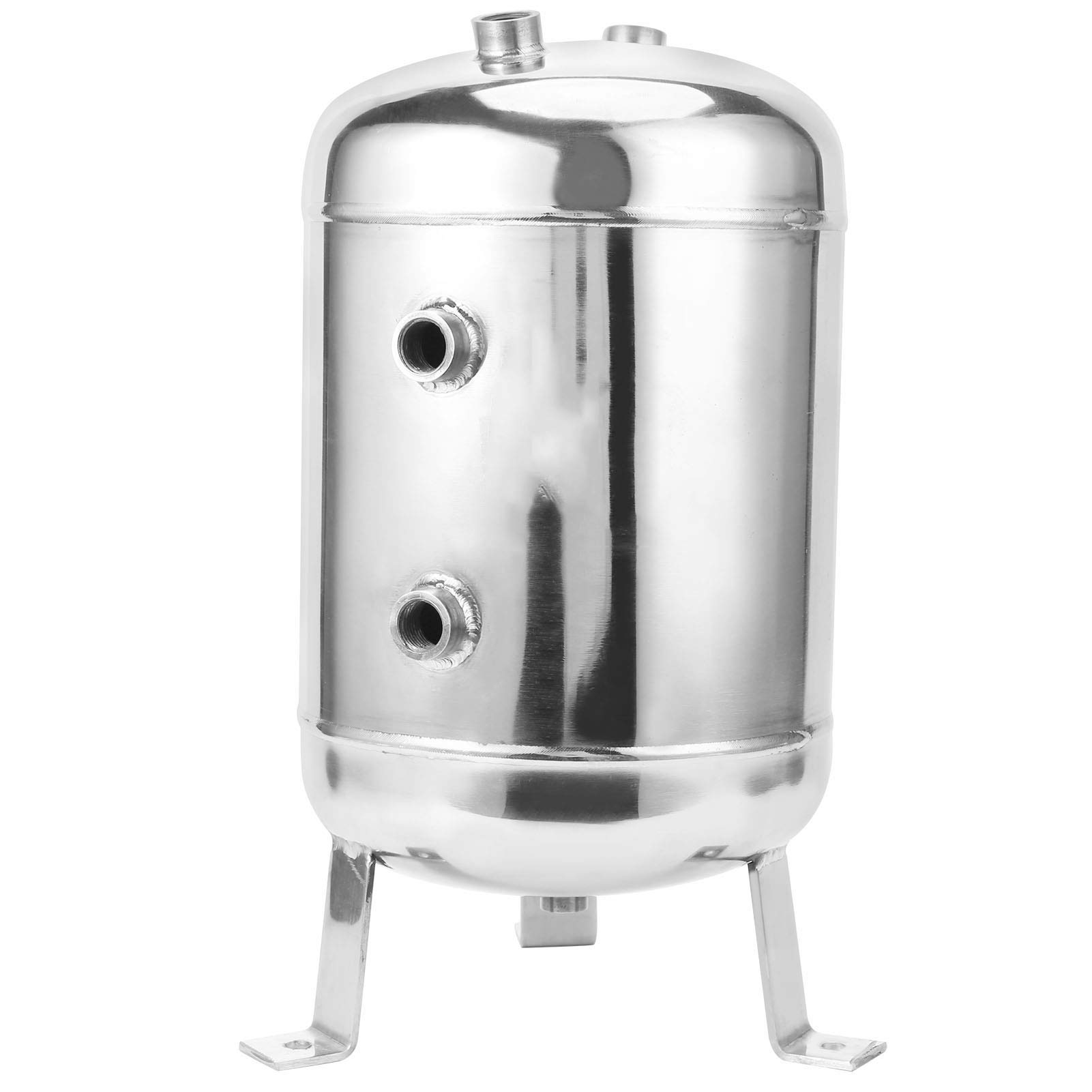 5-Port Air Reservoir Tank with Mirror Finish & Strong Welding - Industrial Air Compressor Accessory for Pneumatic Tools & Production Lines