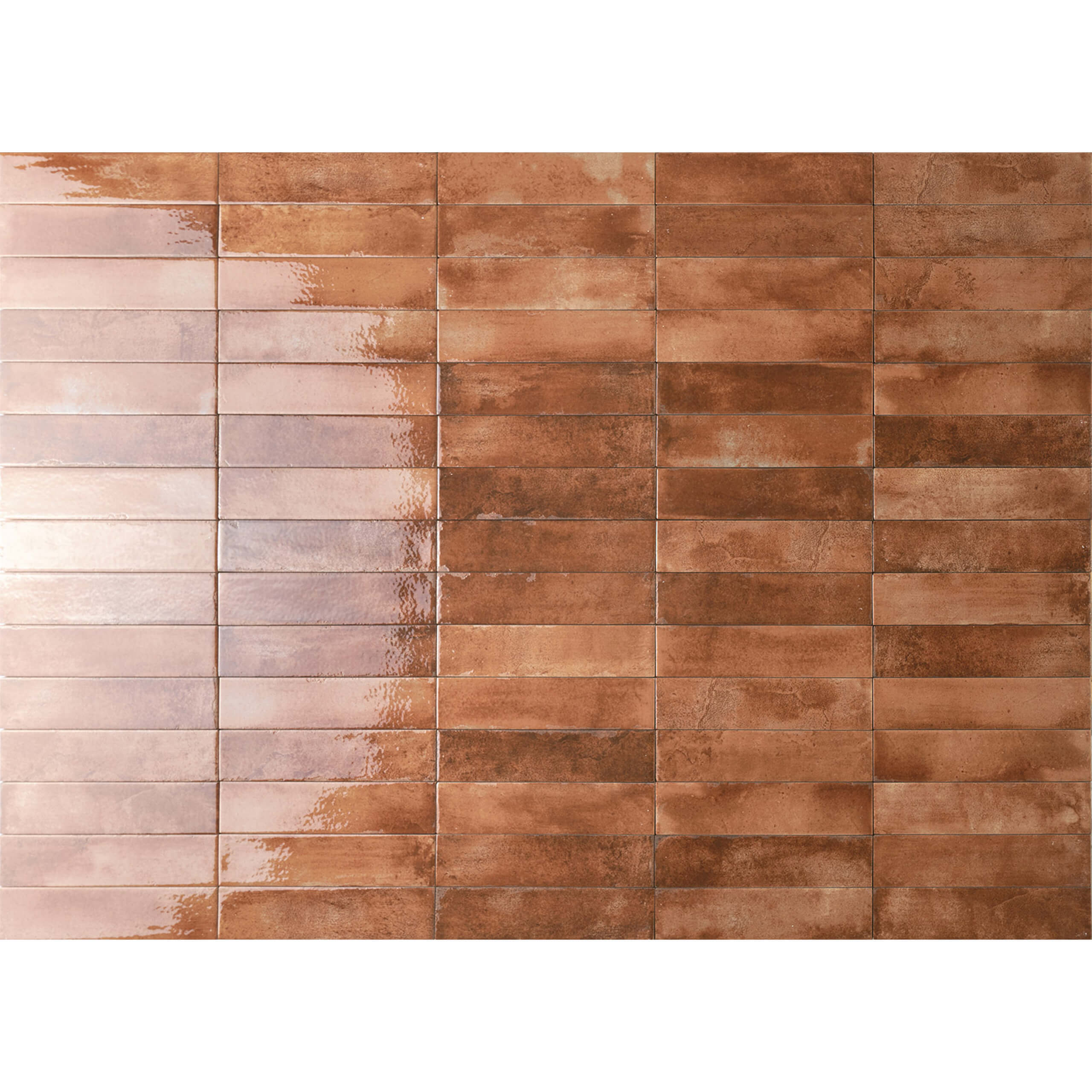 Premium Mojave 60x250 Gloss Cotto Porcelain Tile - Elegant High-Gloss Finish for Kitchen Backsplash, Bathroom Walls & Modern Flooring