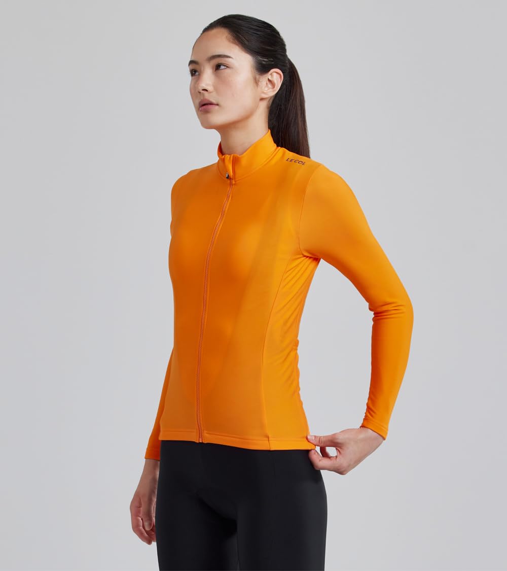 Women's Pro Aqua Zero Long Sleeve Cycling Jersey - Breathable Water Resistant Bike Shirt with Rear Pockets & Zip Closure | Perfect for Road Biking, Mountain Cycling & Outdoor Sports