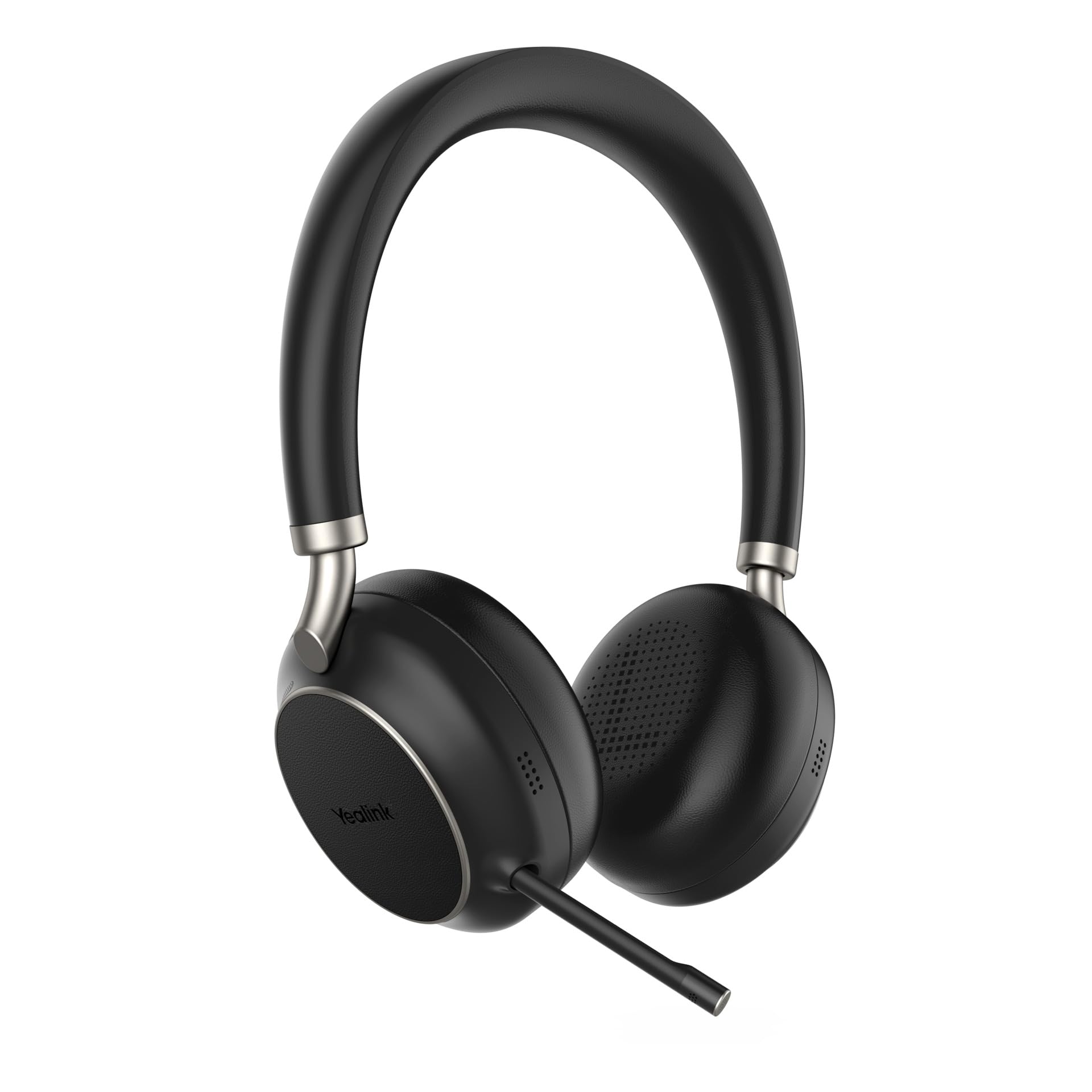 Yealink BH76 Microsoft Teams Certified USB-A Bluetooth Headset with Charging Stand - Noise Cancelling Wireless Headphones for Office, Remote Work & Video Conferencing (Black)