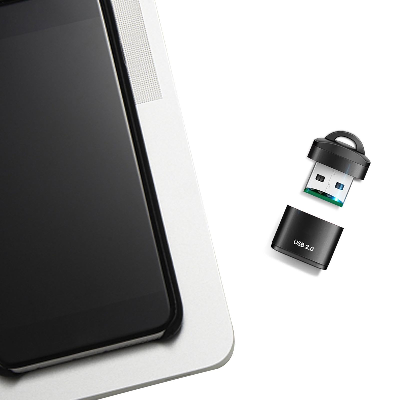 High-Speed USB 2.0 Card Reader - Micro SD Adapter for Computer, Phone & Car (0.78x0.70 Inches) | Perfect for Data Transfer, Music Playback & File Backup