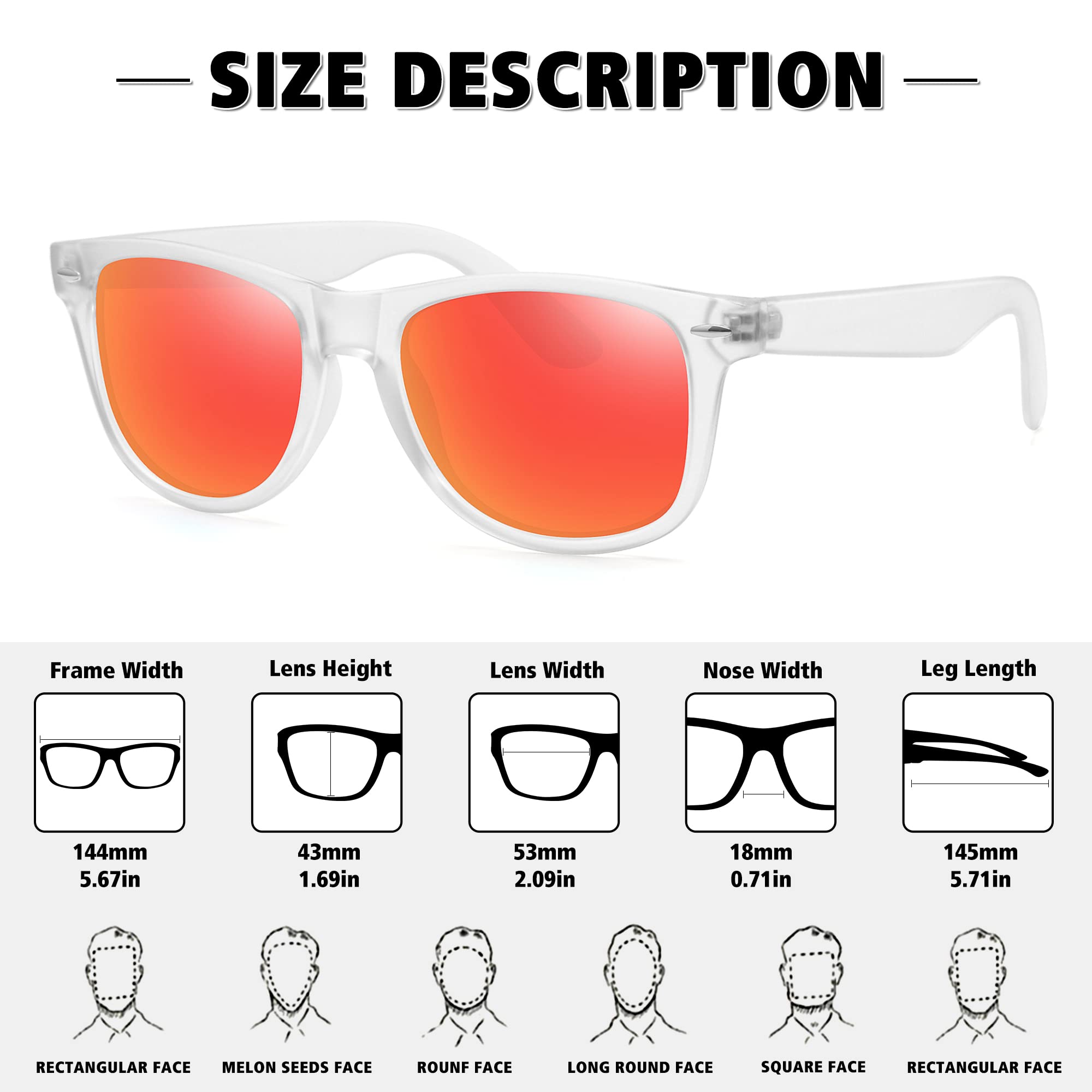 MEETSUN Polarized Sunglasses for Men & Women - Classic Retro UV400 Protection Driving Shades - Perfect for Outdoor Activities, Beach, Fishing & Road Trips