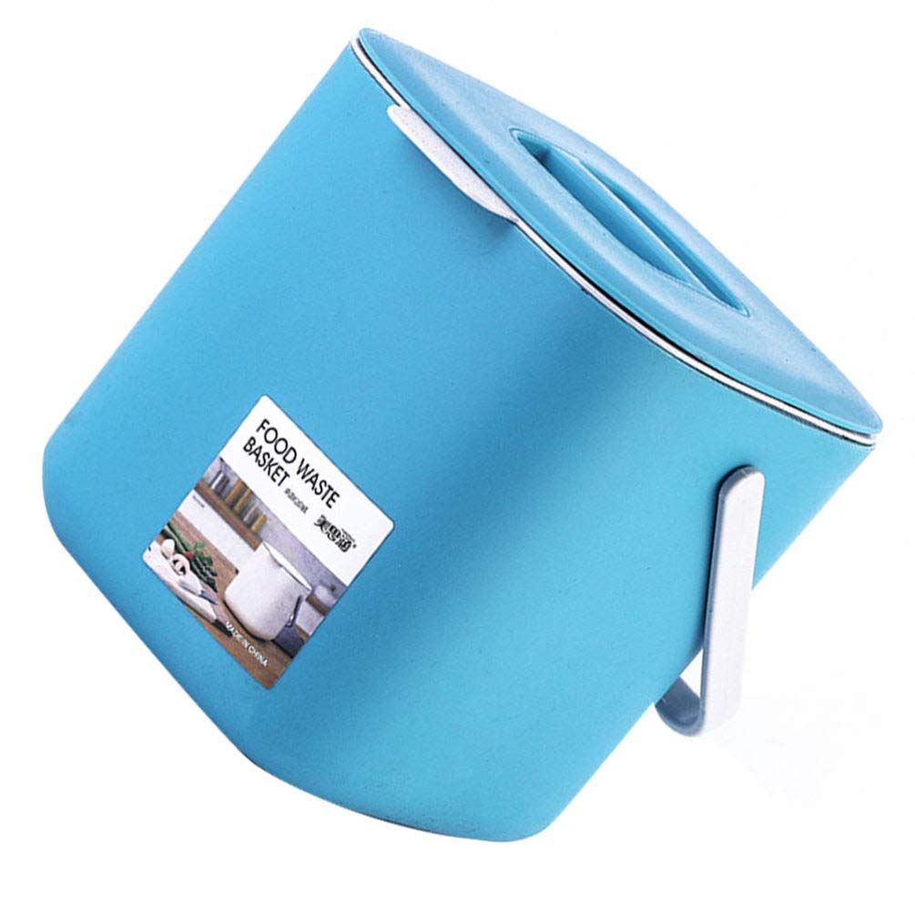 Stainless Steel Trash Can with Lid - 1.6 Gallon Kitchen Garbage Bin, Odor-Proof & Leak-Proof Waste Basket for Bathroom, Office, Bedroom - Portable Covered Trash Container for Wet/Dry Waste Separation