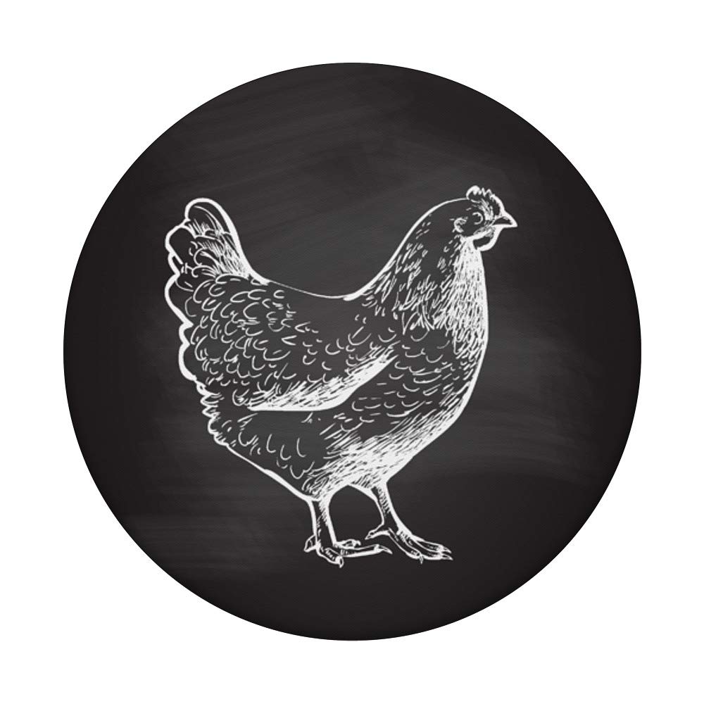 Vintage Chicken Hen Design PopSockets PopGrip - Swappable Phone Grip for iPhone, Samsung & Tablets - Perfect for Home, Office & Travel Use