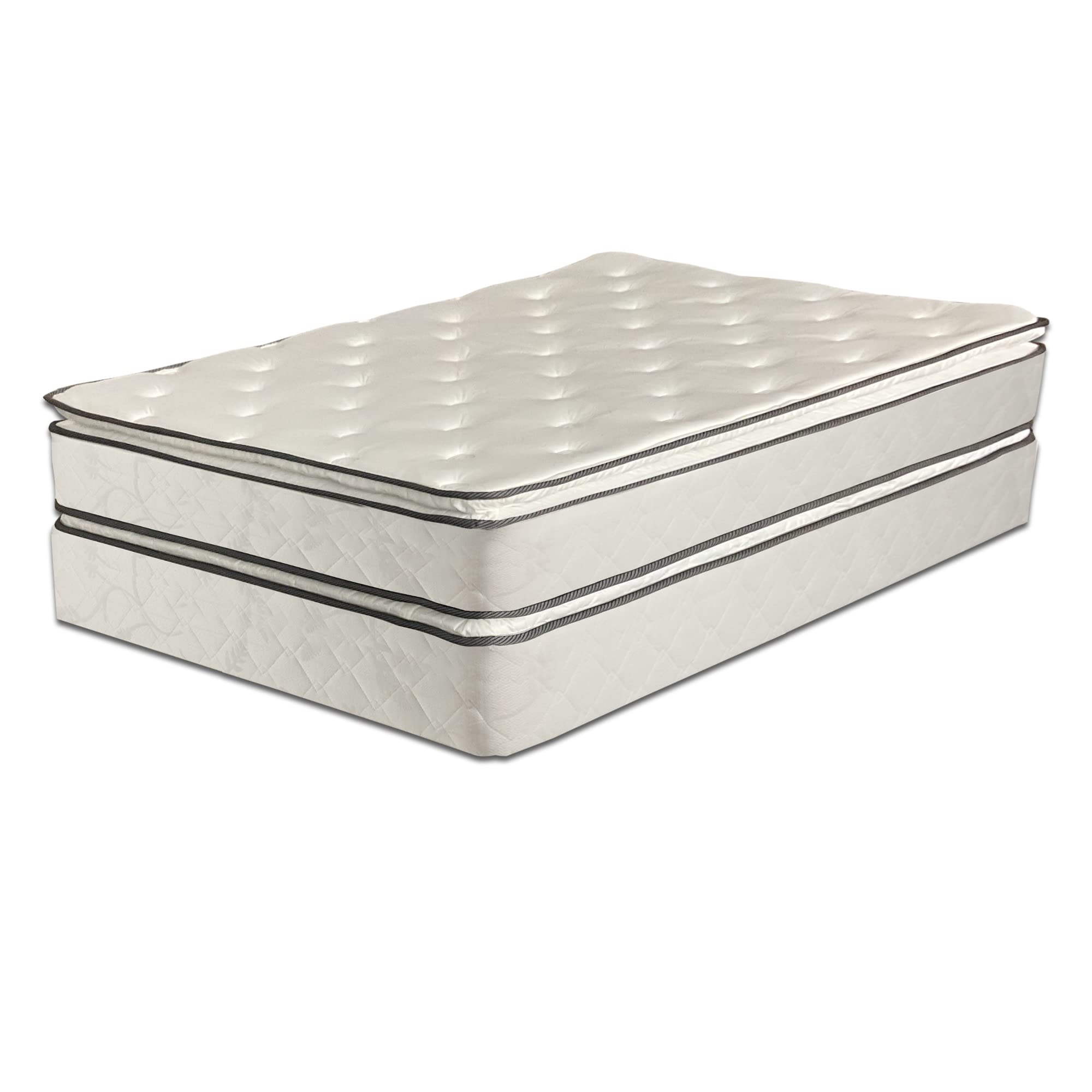 Mayton 12-Inch Medium Plush Double-Sided Pillowtop Innerspring Mattress with 8