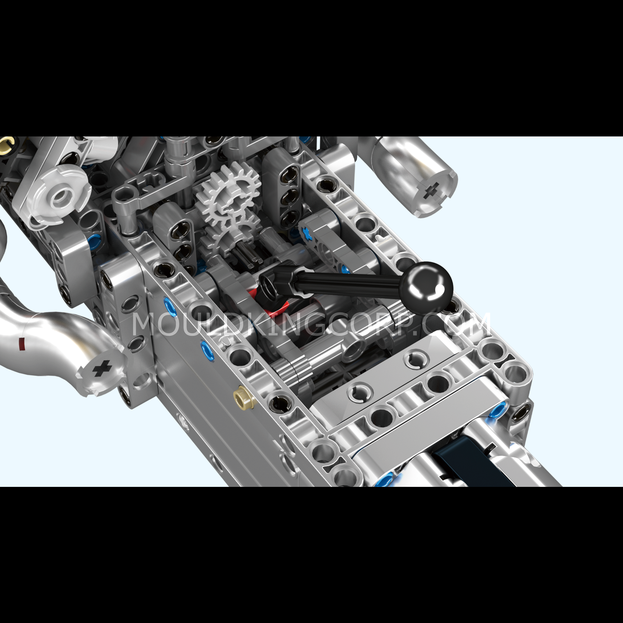 Mould King 10202 Motorized Lamborghini V12 Engine & Gearbox Building Kit - 1,260 Piece Model Car Set for Adults & Teens - Perfect for STEM Learning, DIY Projects & Car Enthusiasts