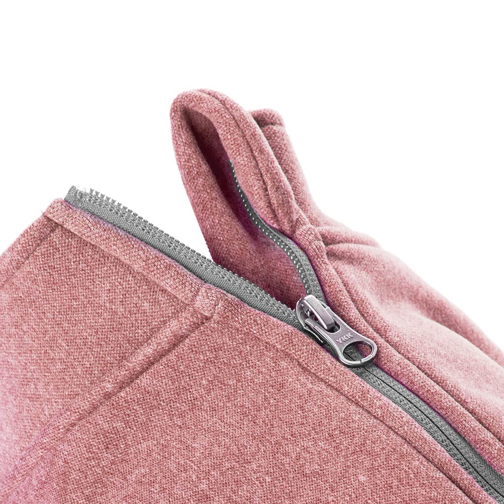 Gooby Zip Up Microfiber Fleece Dog Sweater - Pink, X-Large - Warm Double-Layered Soft Winter Coat for Small & Medium Dogs - Perfect for Cold Weather Walks & Outdoor Adventures