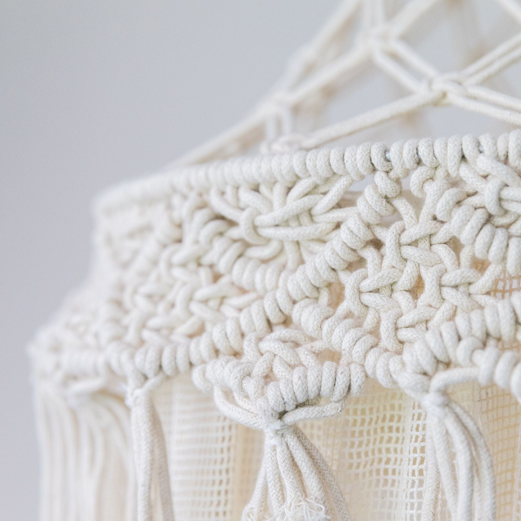 Handmade Macrame Canopy for Baby Crib - Boho Nursery Decor, Natural Cotton Hanging Crib Cover - Perfect for Nursery, Bedroom, or Baby Shower Gift