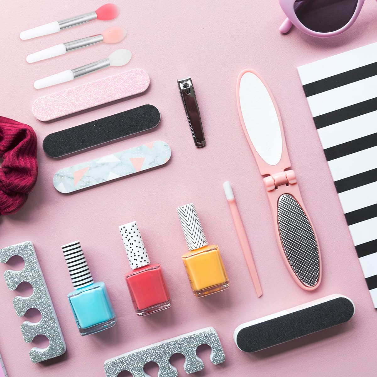 6Pcs Silicone Lip Brush Set - Lip & Eyeshadow Applicator for Lip Oil & Gloss - Perfect for Makeup Kits & Travel