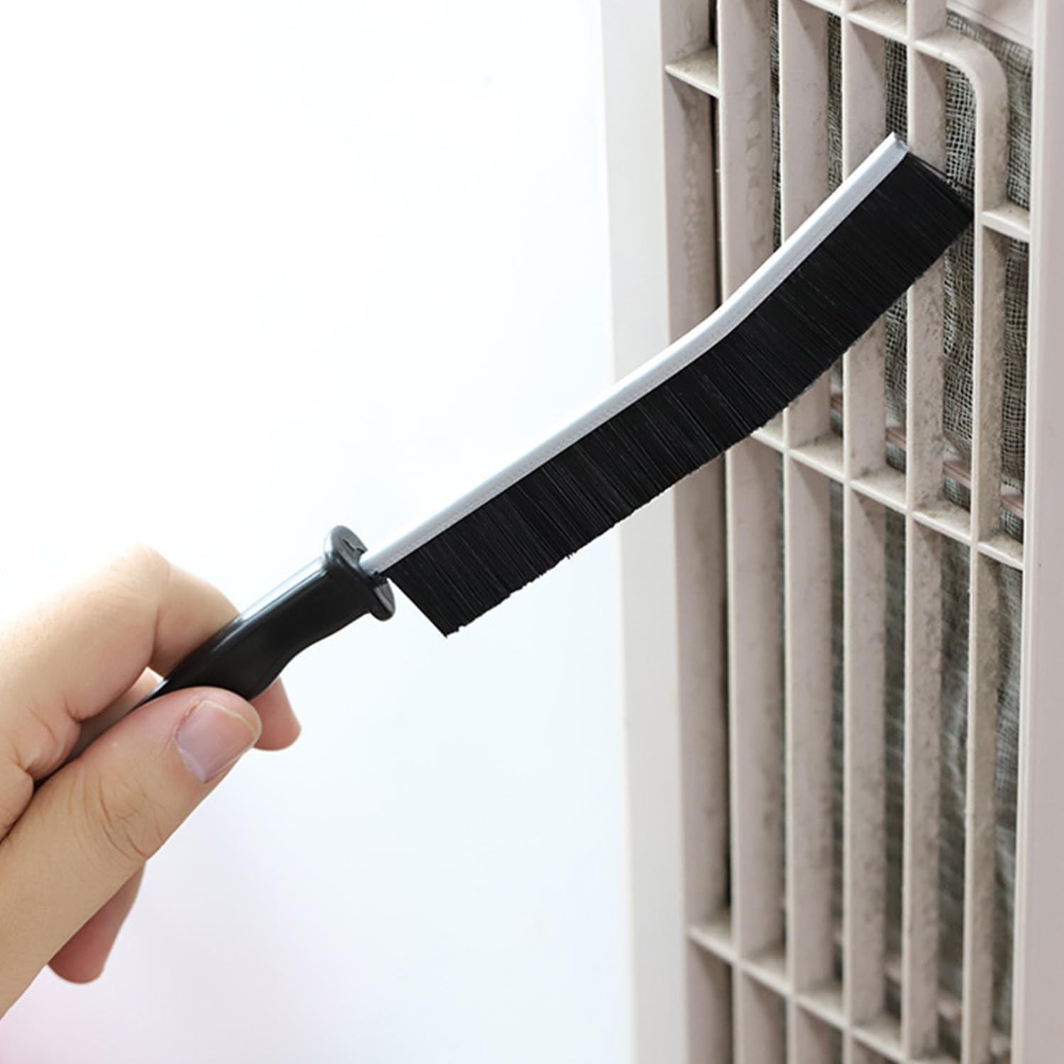Nestling 3-Piece Hard Bristle Crevice Cleaning Brush Set - Deep Cleaning for Kitchen, Bathroom, Windows, Tiles & Hard-to-Reach Areas | Perfect for Shower Grout, Door Gaps & Appliance Cleaning