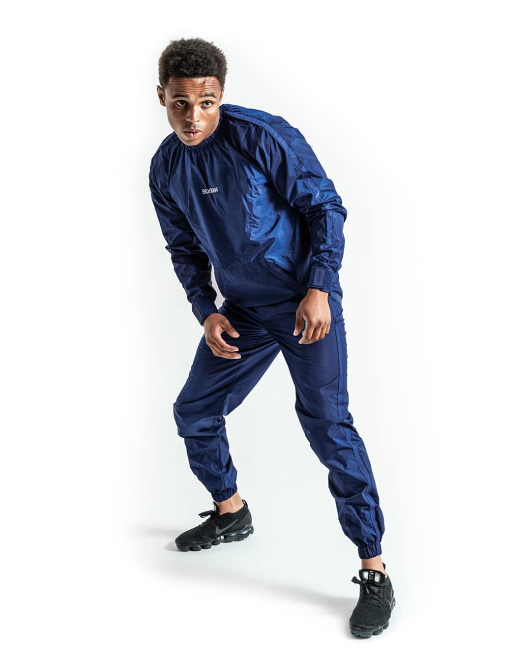 BOXRAW Hagler Professional Sauna Suit 1.0 - Non-Rip Weight Loss Sweat Suit Top & Bottoms for Boxing, MMA Training & Gym Workouts | Enhance Performance & Boost Sweat for Faster Results