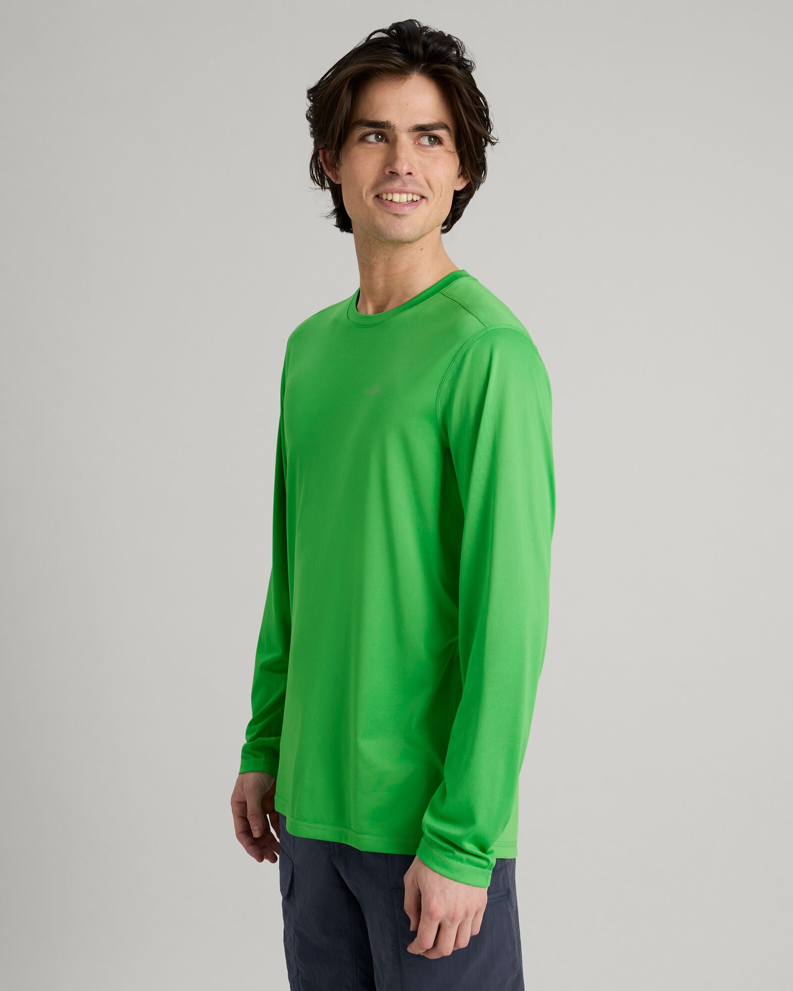 Accion Men's DriMOTION Long Sleeve Moisture Wicking T-Shirt - Lightweight Quick Dry Activewear for Running, Hiking & Gym Workouts