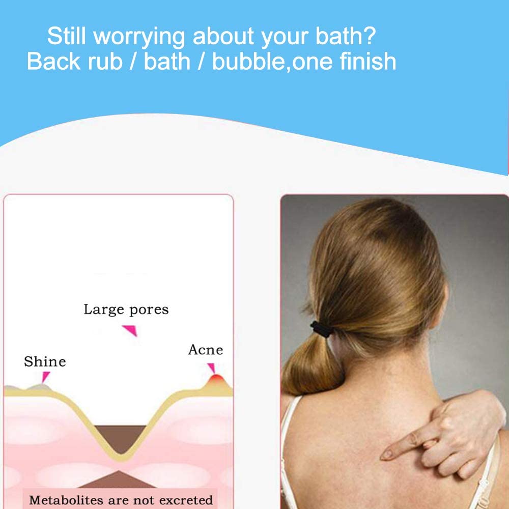 Zelofy Dual-Sided Silicone Body Scrubber Brush - Exfoliating Back Scrubber Belt for Men & Women, Long Shower Strap with Soft Bristles (Multicolor) - Perfect for Deep Cleansing, Dead Skin Removal & Spa-Like Shower Experience