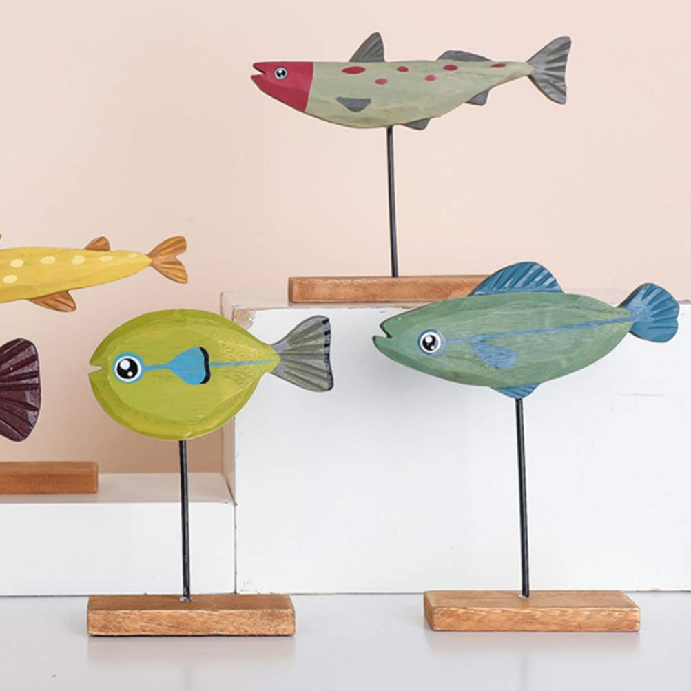 Handmade Wooden Fish Ornament - Christmas Tree Decor, Desktop Decoration, Holiday Gift for Home & Office - Perfect for Xmas Party, Festive Decor, and Seasonal Gifting