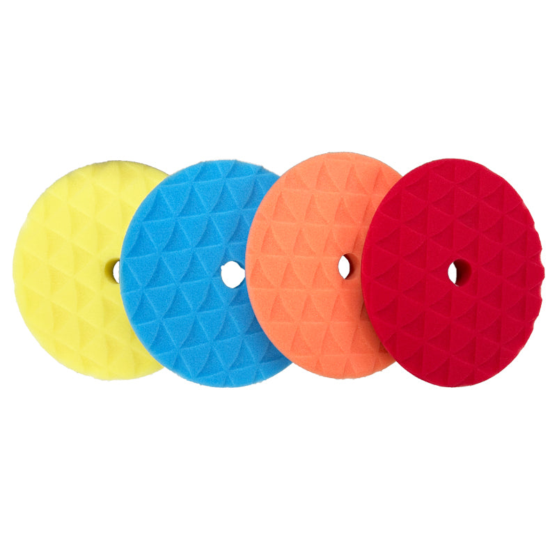 ShineMate 4 Foam Pad High Cutting Buffing Pads (T80 Black Diamond Line) - Perfect for Car Detailing, Polishing & Paint Correction