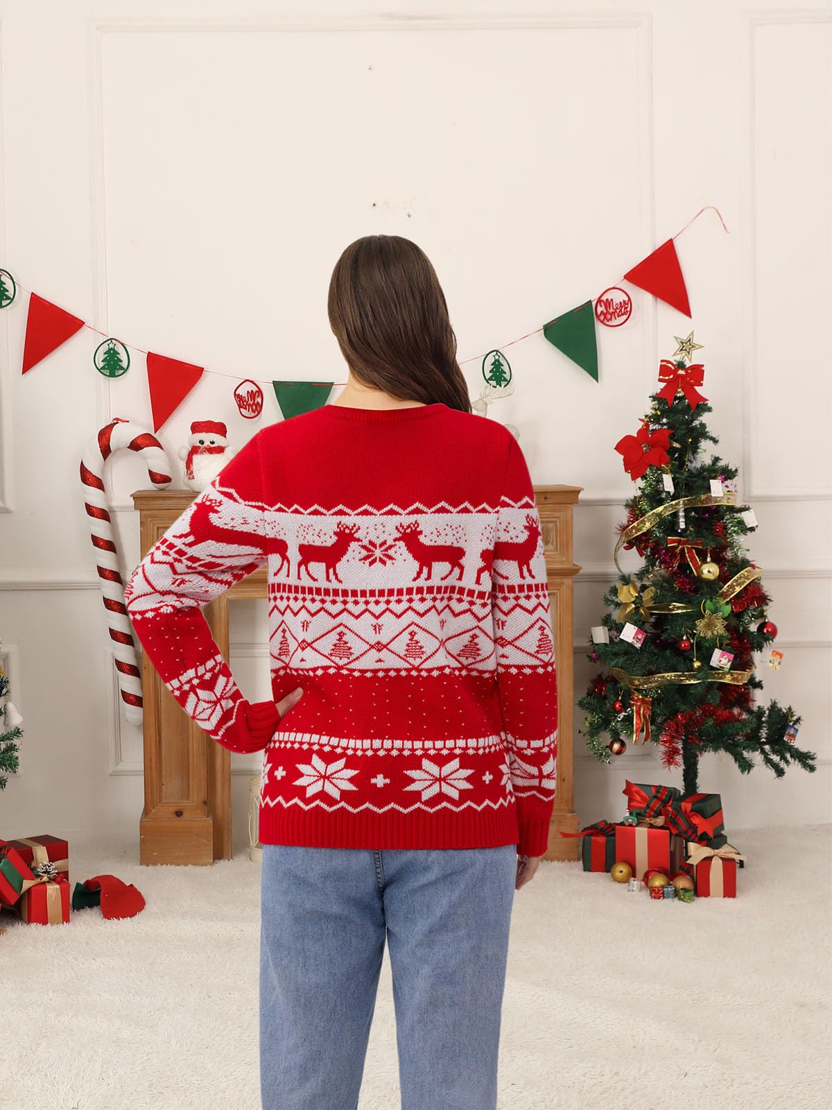 Family Matching Christmas Sweaters - Ugly Holiday Sweatshirts for Women, Men, Couples & Kids | Festive Xmas Outfits for Family Photos, Office Parties & Holiday Gatherings
