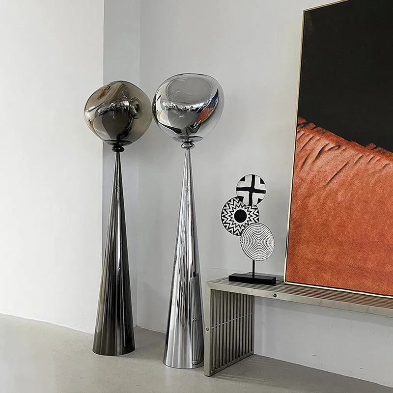 Tolya Minimalist Tall Lava Floor Lamp - Modern Nordic Style Standing Light for Living Room, Bedroom & Office Decor