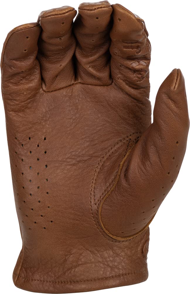 Highway 21 LOUIE Perforated Leather Motorcycle Gloves - Breathable & Comfortable for Riding, Cruising & Long-Distance Travel