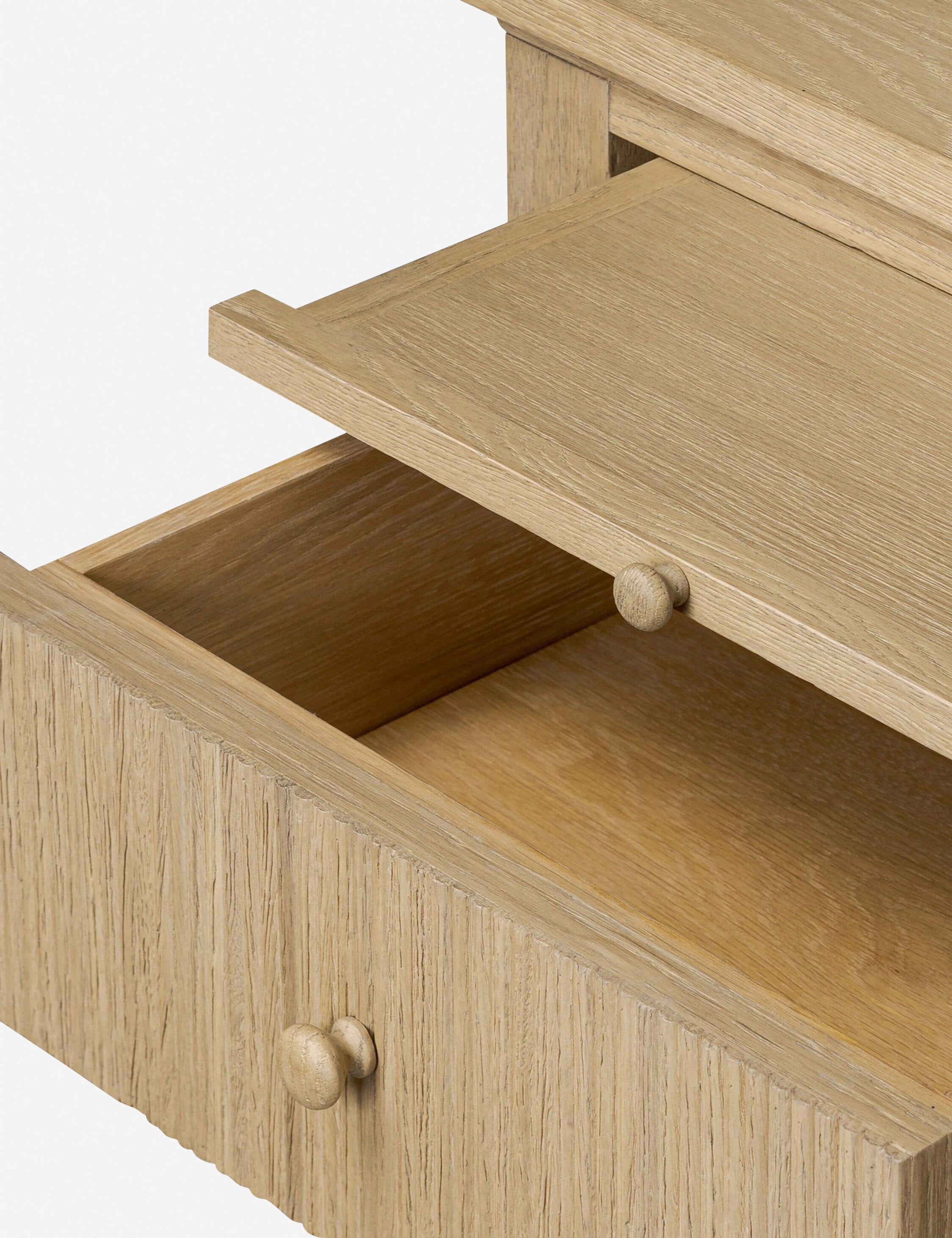 Amber Lewis x Four Hands Bush Desk - Modern Wooden Writing Desk for Home Office, Study & Workspace - Perfect for Remote Work & Small Spaces