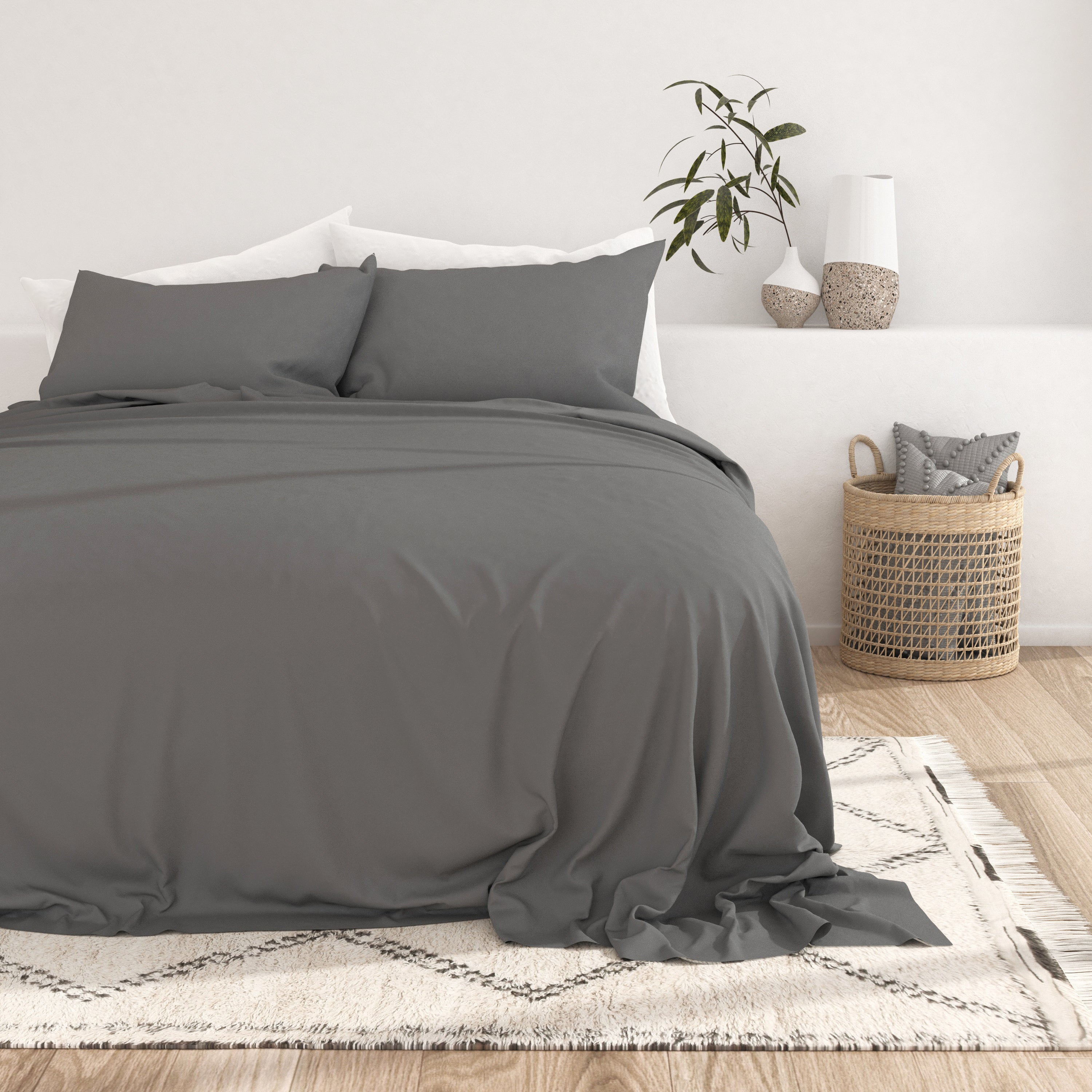 Premium 4-Piece Essential Sheet Set - Soft & Breathable Bed Sheets for Ultimate Comfort - Perfect for Bedroom, Guest Room, or Dorm