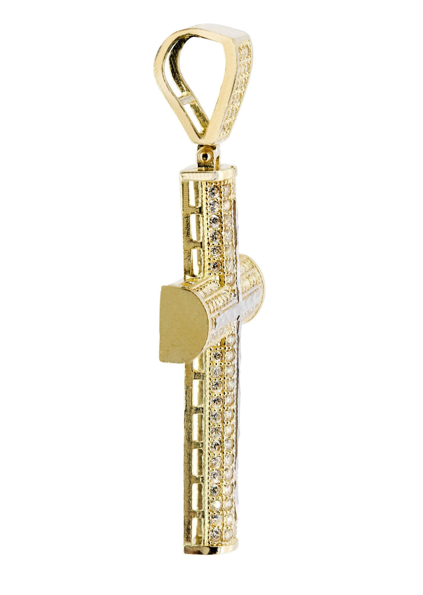 10K Gold Cross Pendant Necklace for Women & Men - 5.3 Grams Durable Religious Jewelry - Perfect for Baptism, First Communion, Confirmation & Everyday Wear