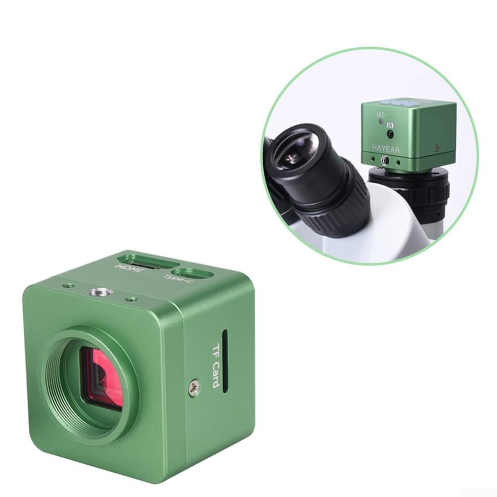 4K USB Digital Microscope Camera - 2160P Ultra HD Video Microscope with C Mount Adapter Lens for Lab & Industrial Use | Perfect for PCB Inspection, Coin Collecting & Scientific Research