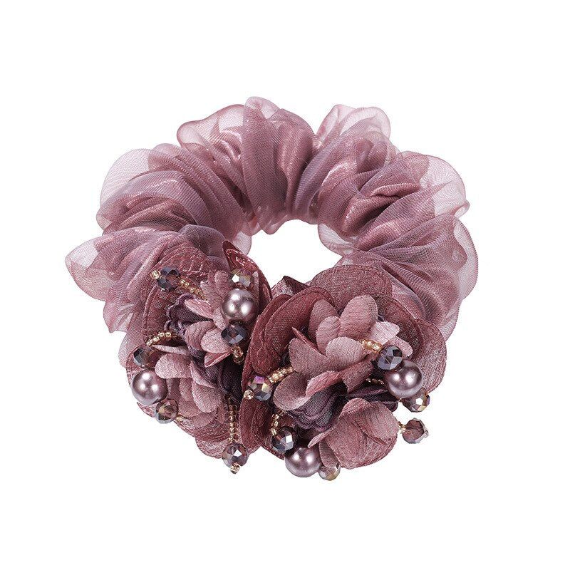 Elegant Women's Crystal Embellished Fabric & Leather Hair Band - Perfect for Weddings, Parties, and Everyday Fashion Accessories