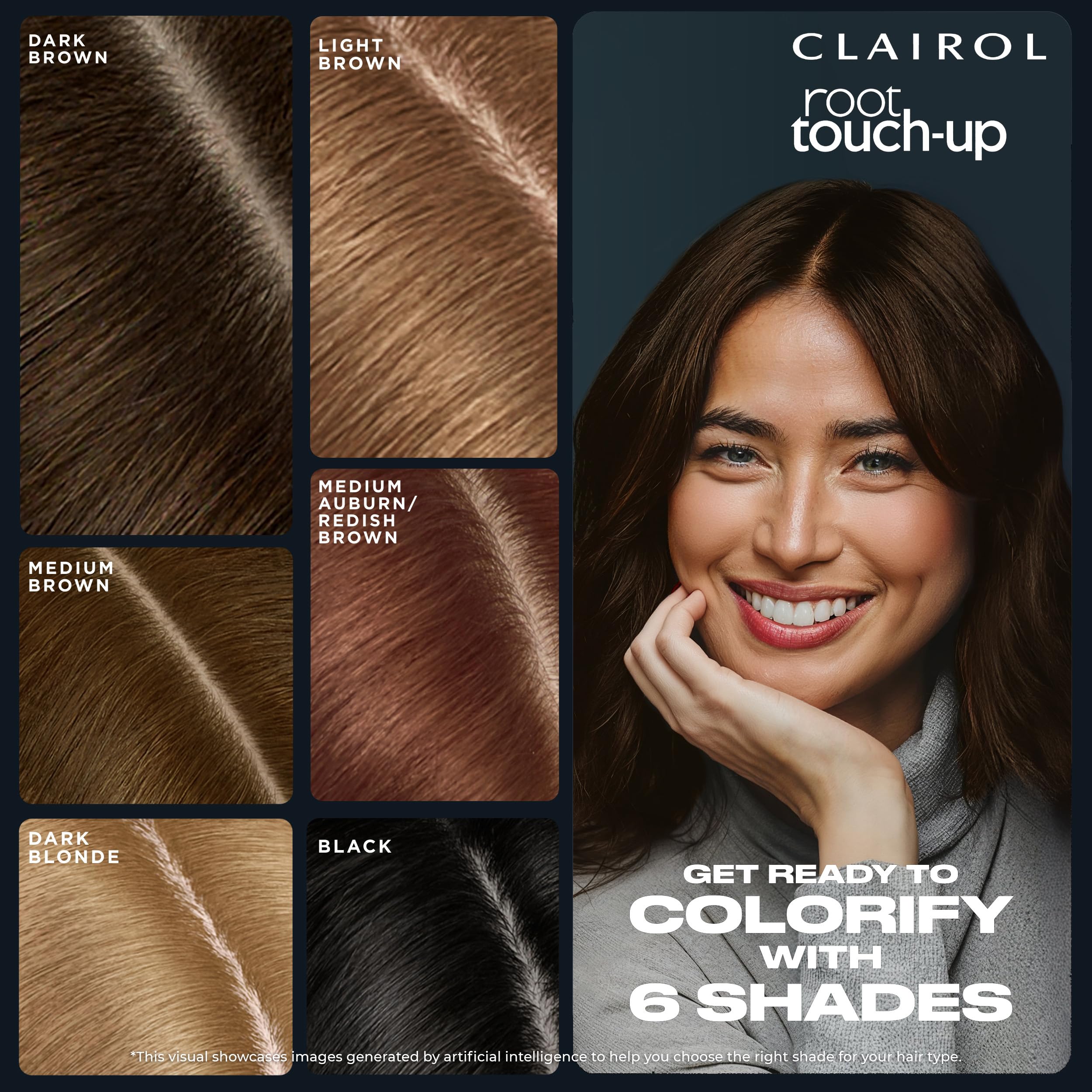 Clairol Root Touch-Up by Nice'n Easy Temporary Hair Color Spray - Black for Quick Root Coverage & Gray Hair Concealer (1 Pack) - Perfect for Touch-Ups Between Salon Visits & On-The-Go Use