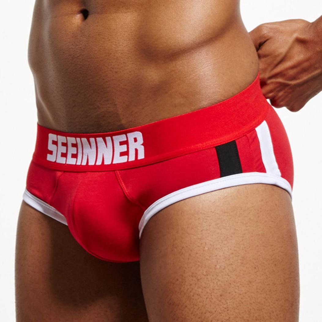 **Men's Sexy Soft Cotton Boxer Briefs with Breathable Bulge Pouch - Comfortable Underwear for Daily Wear, Gym & Sleep - Clearance Sale**