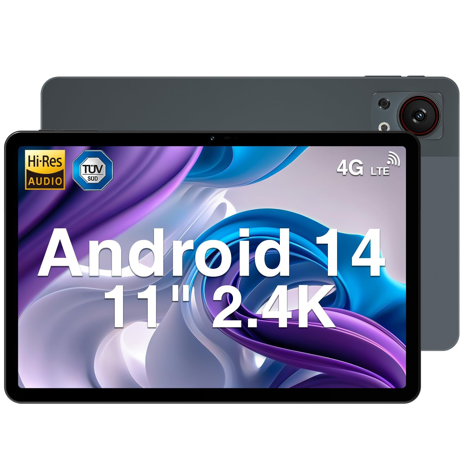 DOOGEE T30SE 11 Inch Android 14 Tablet with 9GB RAM 128GB ROM (Expandable to 2TB) - 2.4K IPS Display, 8580mAh Battery, Dual 4G LTE 5G WiFi, Octa-Core Processor - Gaming Tablet with 13MP+5MP Camera & Phone Call Functionality - Perfect for Work, Entertainment & Online Learning