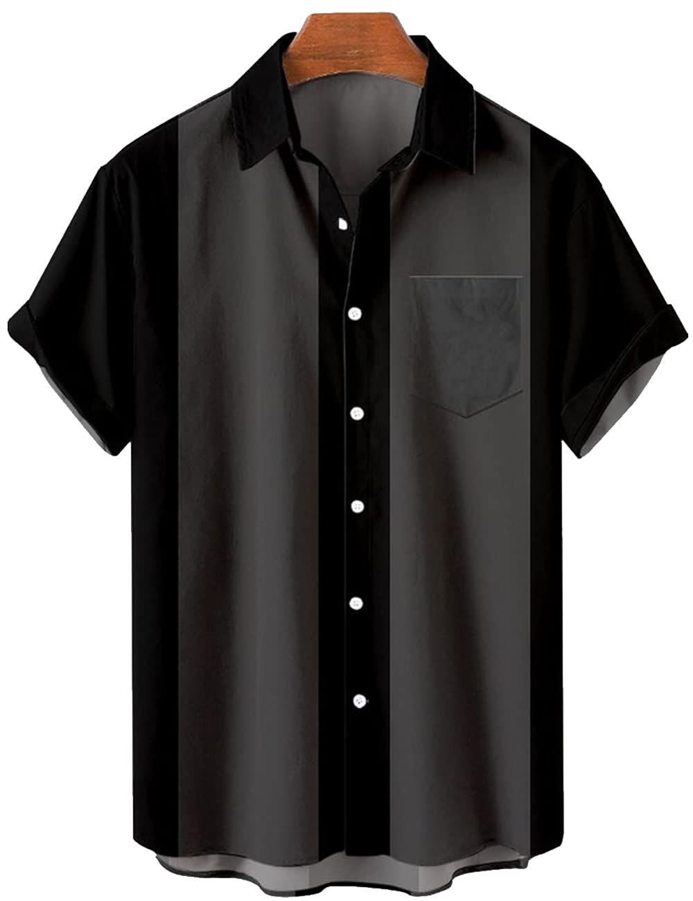 **Men's Hawaiian Shirt - Short Sleeve Button Down Breathable Loose Fit Casual Summer Shirt for Beach Vacation & Outdoor Activities | Perfect for Bowling, Luau Parties, Tropical Getaways, Poolside Relaxation & BBQ Gatherings | Ideal for Beach Weddings, Cruise Vacations, Summer Festivals & Tropical Themed Events**