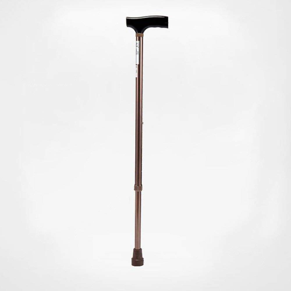Lightweight Adjustable Aluminum Crutches for Adults & Seniors - Non-Slip Rubber Tips, Retractable Height, Durable Walking Aid - Perfect for Injury Recovery, Elderly Support & Mobility Assistance (Copper)