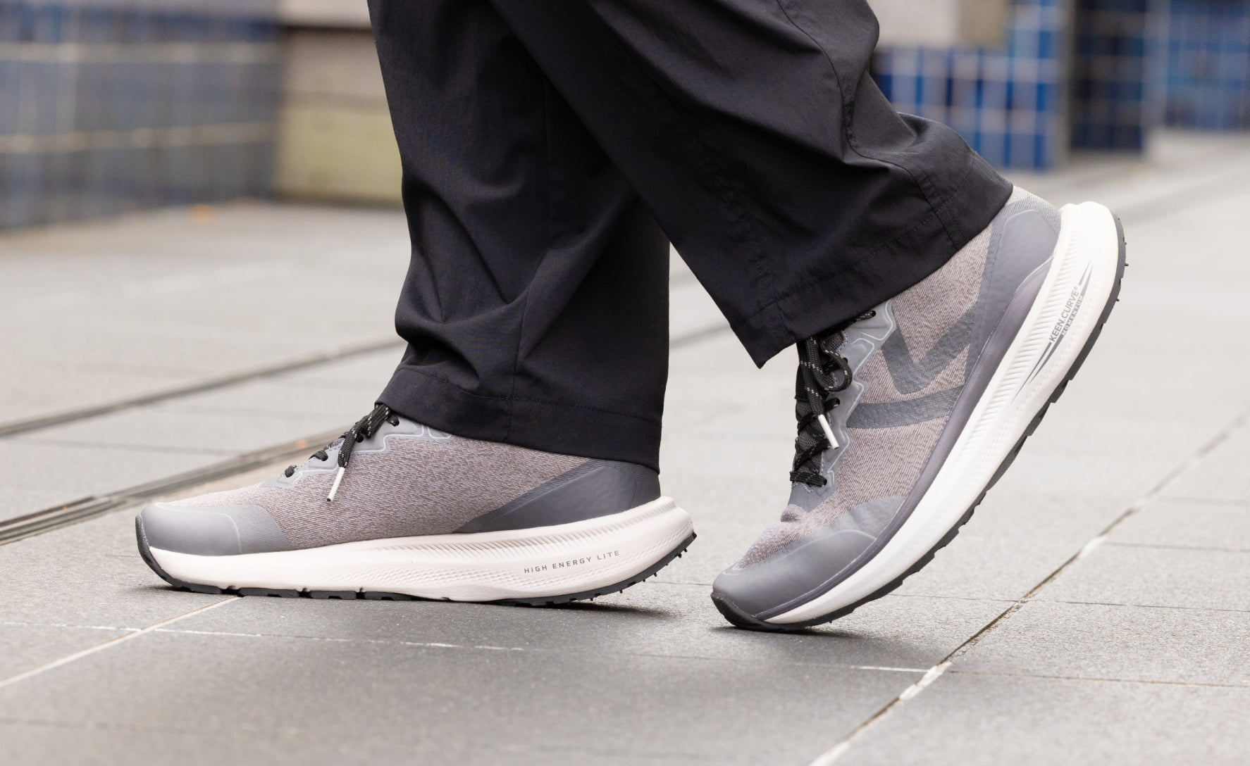 Men's WK500 Walking Shoes - Comfortable Athletic Sneakers for Men | Star White/Navy Blue | Perfect for Walking, Jogging & Casual Wear