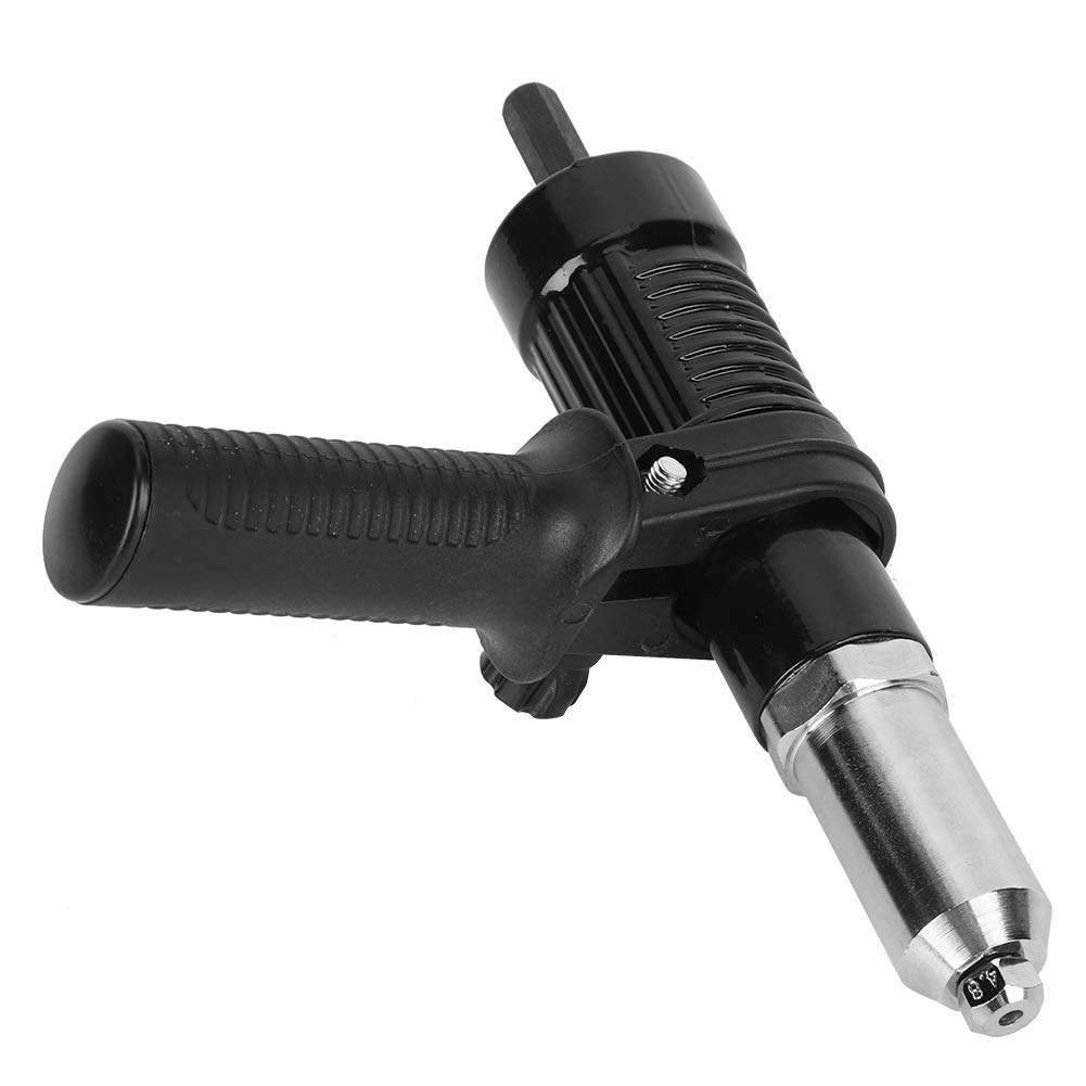 Cordless Drill Rivet Gun Adapter Kit - Alloy Steel Electric Riveter Tool Set for Blind Rivets | DIY Home Improvement & Metalworking Projects