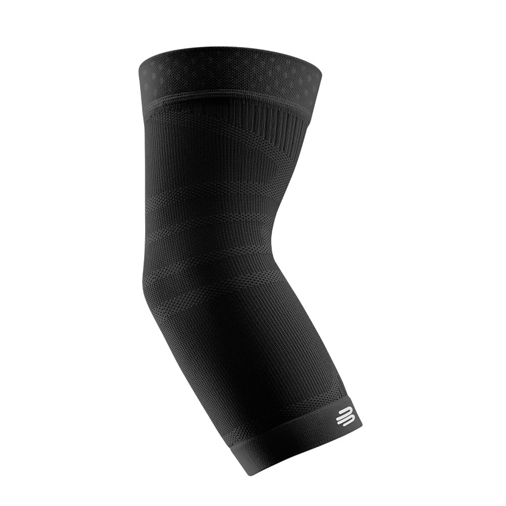 Bauerfeind Sports Compression Elbow Sleeve - Unisex Support for Athletics & Impact Activities - Adjustable Fit for Right or Left Arm - Black, Large - Ideal for Tennis, Golf, Weightlifting & Recovery