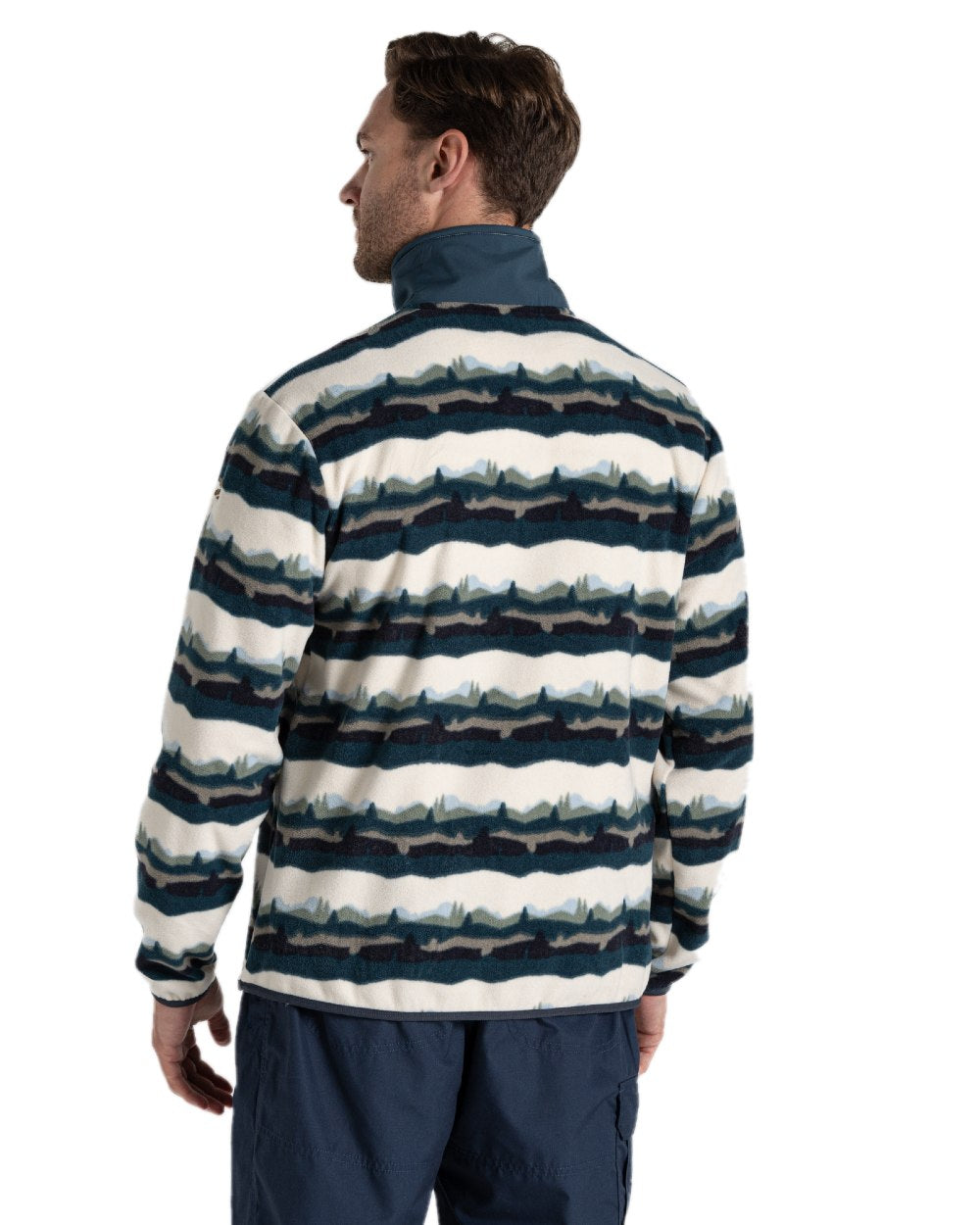 Craghoppers Men's National Trust Losehill Half Zip Fleece Jacket - Lightweight Outdoor Fleece for Hiking, Camping & Travel