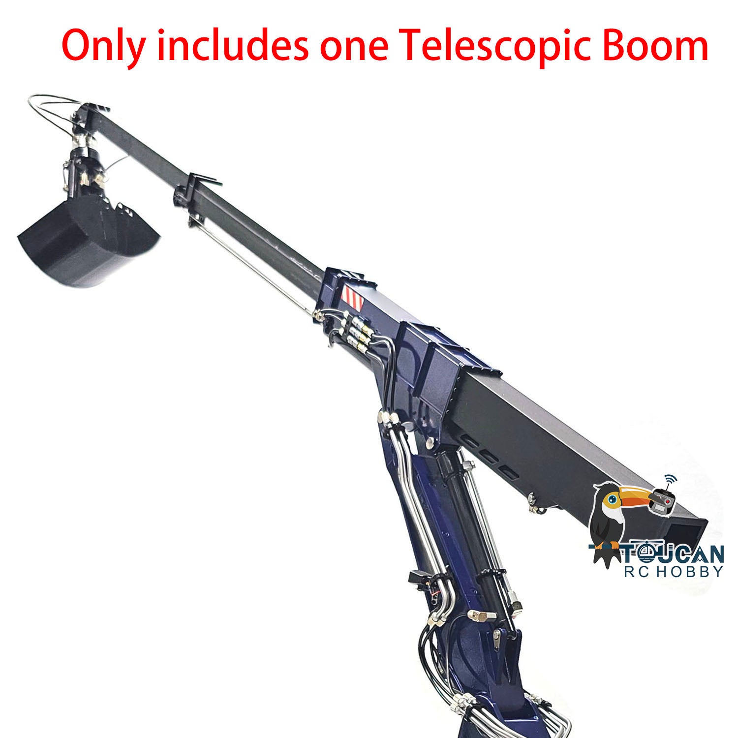 Upgraded Metal Telescopic Boom Parts for Tongde 1/14 Hydraulic RC Excavator 946 EC380 - DIY Accessory for Remote Control Digger Car | Perfect for RC Construction Vehicle Enthusiasts & Model Collectors