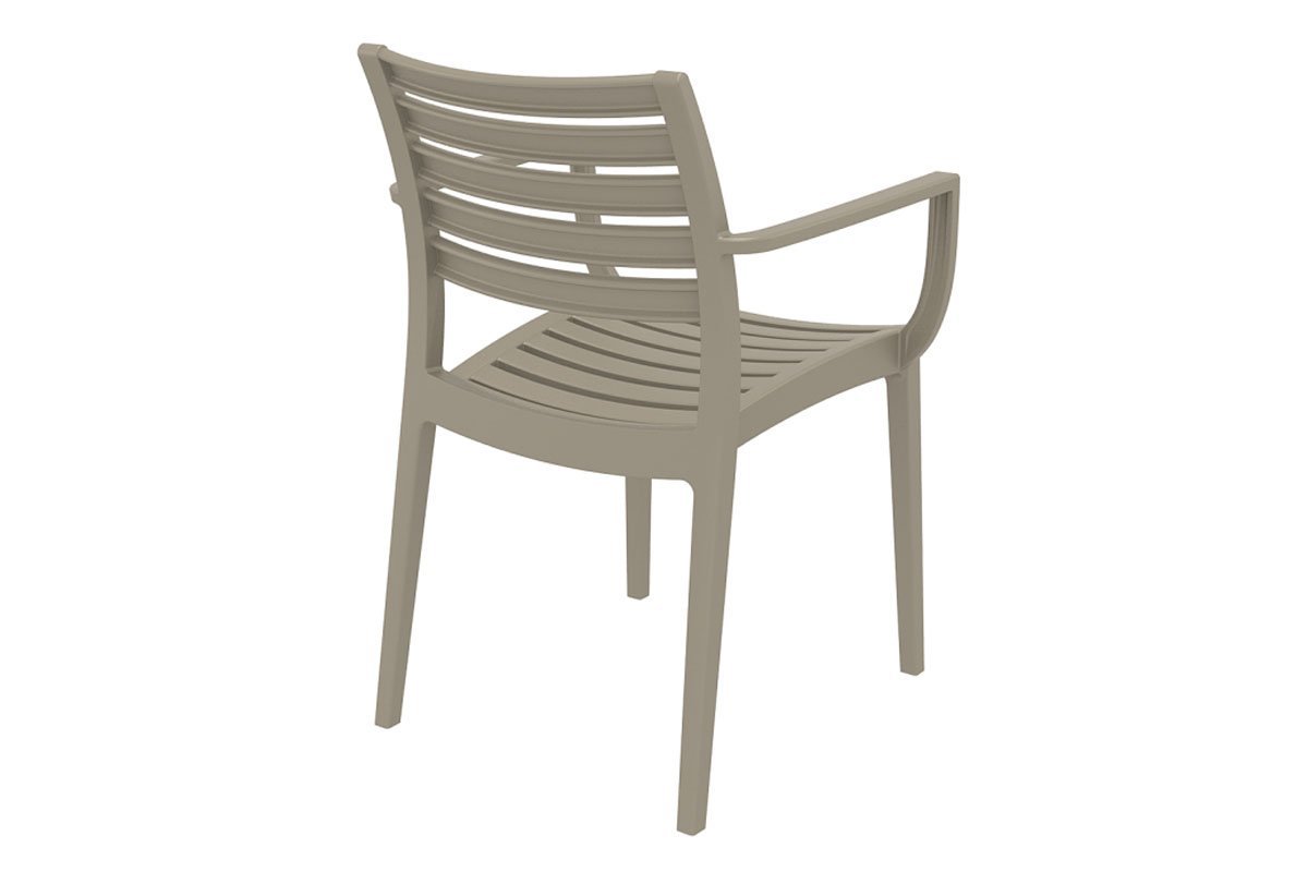 Artemis Outdoor Lounge Chair - Stackable, Weather-Resistant Patio Armchair for Poolside, Garden & Backyard Relaxation