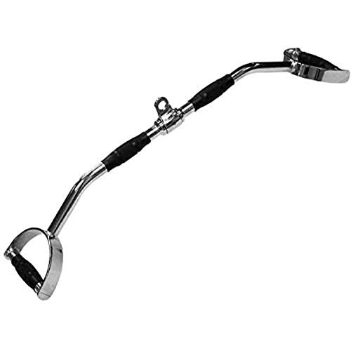 FITNESS MANIAC USA Home Gym Cable Attachment Handle - Chrome Press Down & Pull Down Machine for Strength Training - Perfect for Home Workouts, Muscle Building & Full Body Exercises
