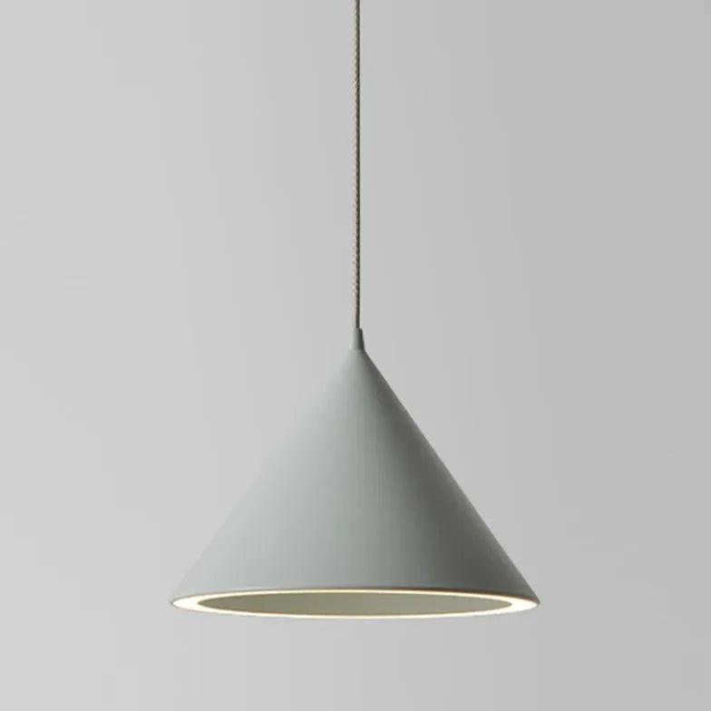 Modern Creamy White Cone Pendant Light - Stylish Ceiling Lighting for Kitchen, Dining Room, and Bedroom Decor