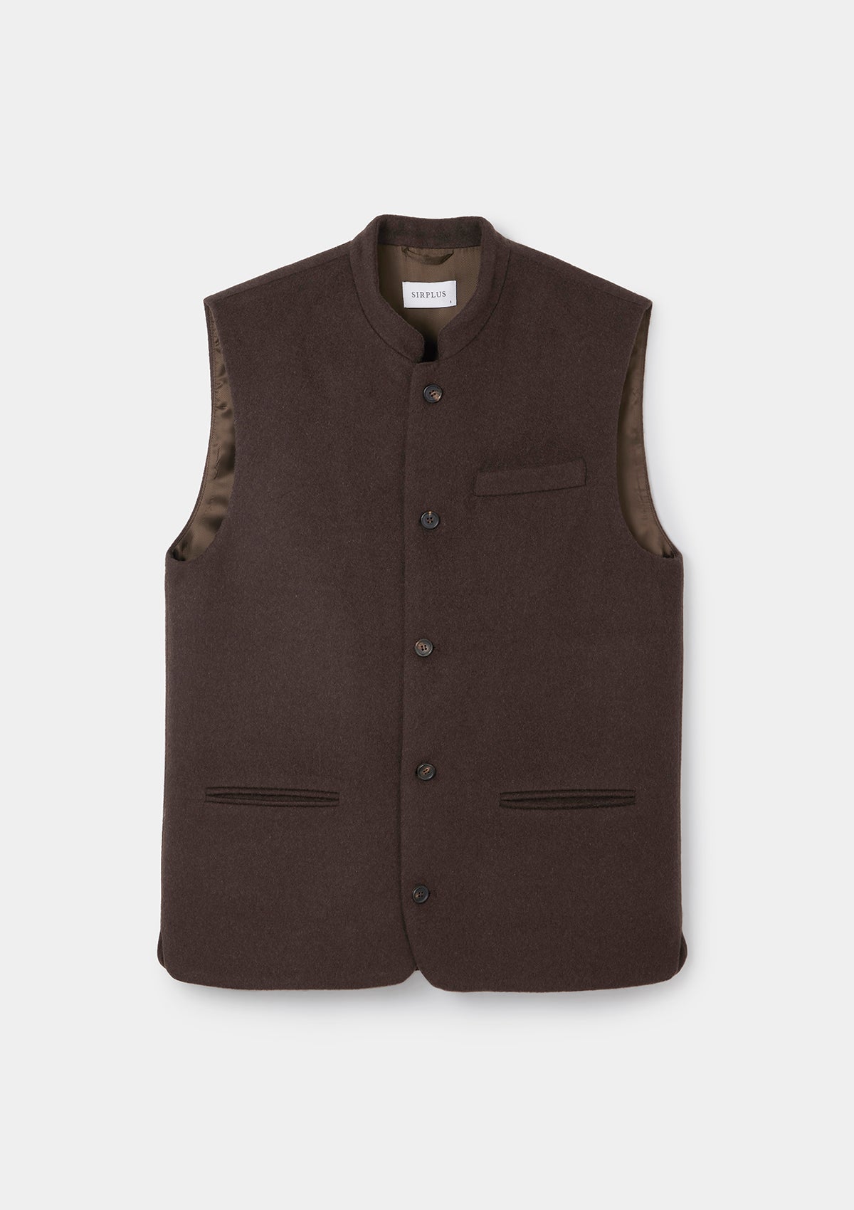 Premium Cashmere Nehru Waistcoat for Men - Soft & Warm Coffee Brown Vest - Perfect for Weddings, Business Meetings & Formal Occasions