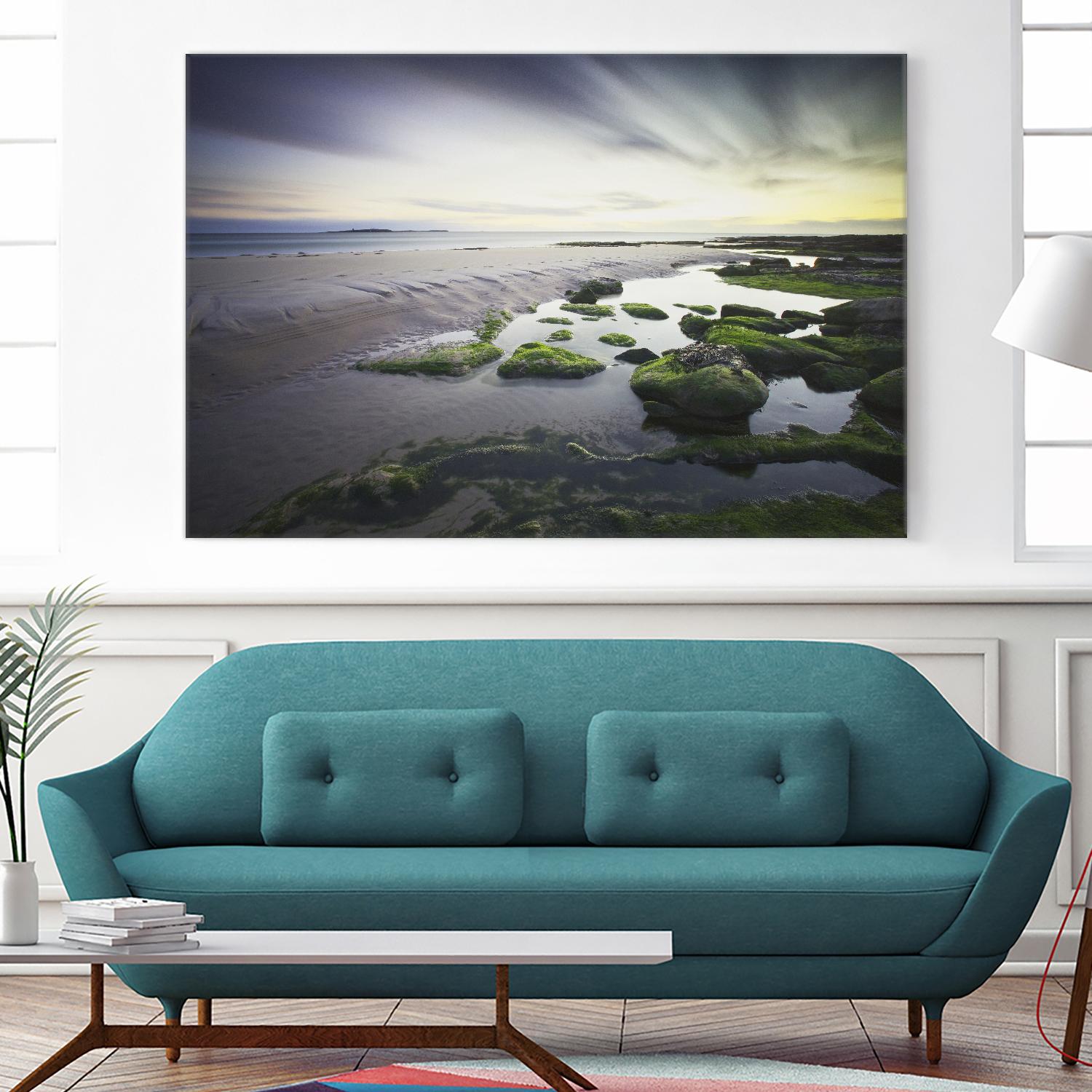 Cooper Dawn Over Seahouses Beach - Stunning Coastal Wall Art for Home & Office Decor | Perfect for Living Rooms, Bedrooms & Beach House Interiors