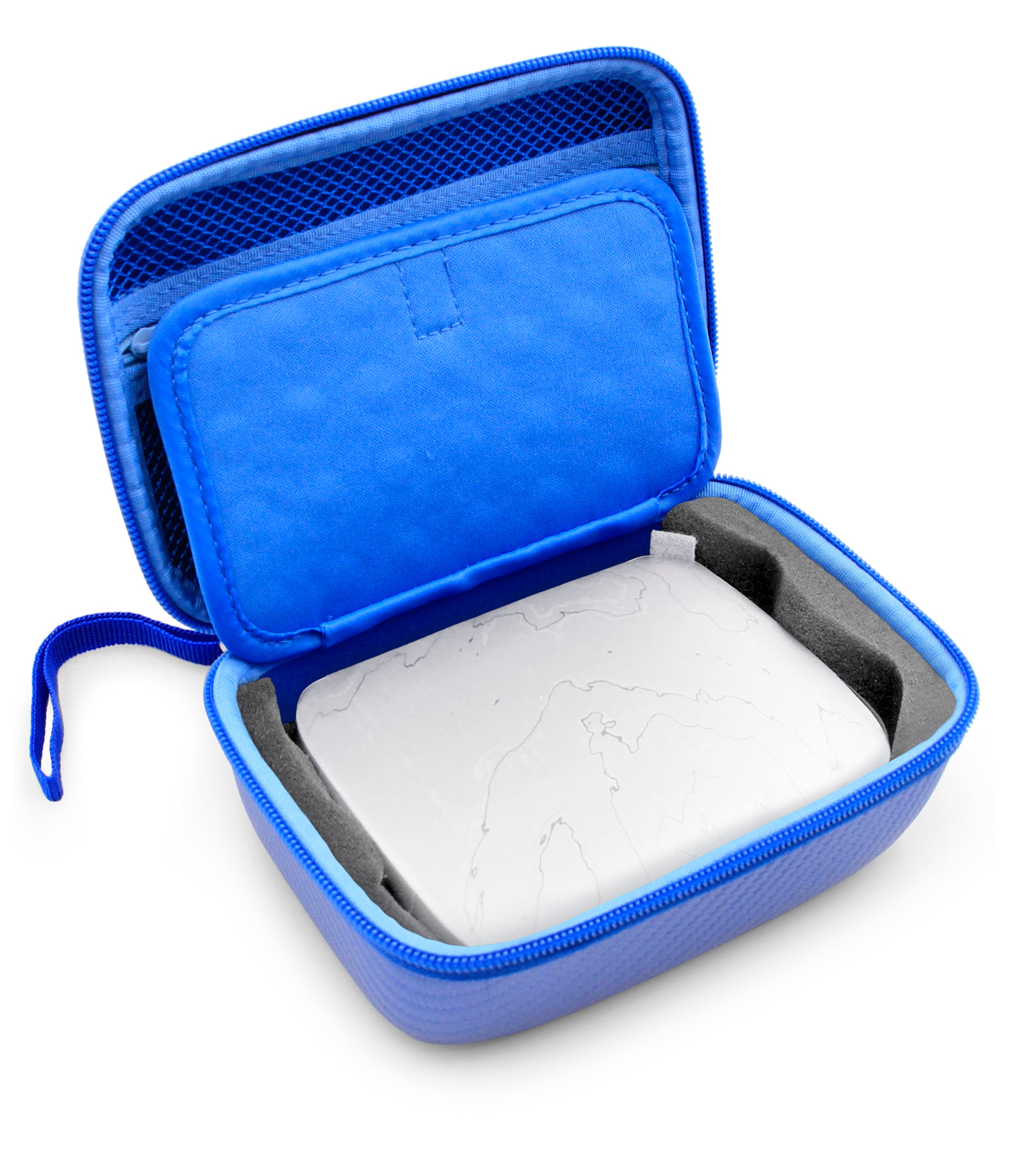 CASEMATIX Blue Travel Case for HP Sprocket Select Portable Photo Printer - Protective Storage for Printer, Photo Paper, Cables & Accessories - Perfect for Travel, Home & Office Use