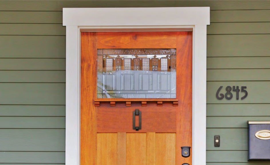 5.5 Inch Classic Mission Style House Numbers - Set of 6 Rustic Address Plaques for Front Door, Mailbox & Outdoor Home Decor